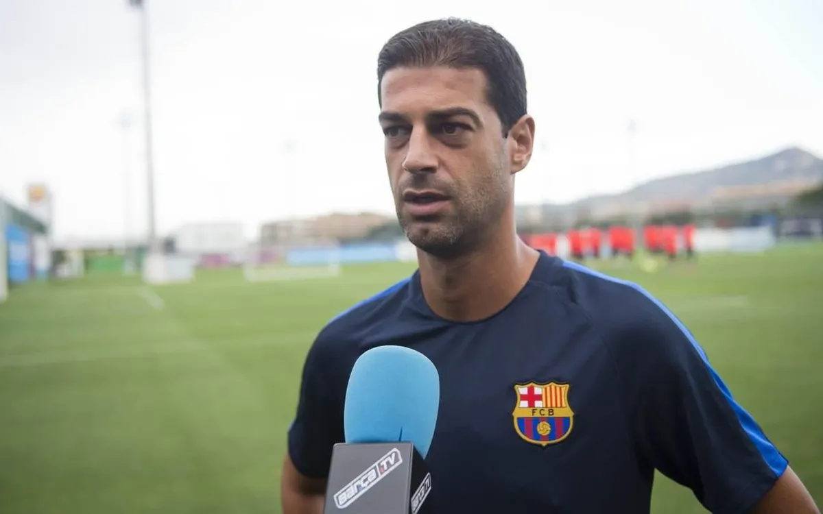 Gerard López, durant la seva etapa com a entrenador a les categories inferiors del Barça | FC Barcelona