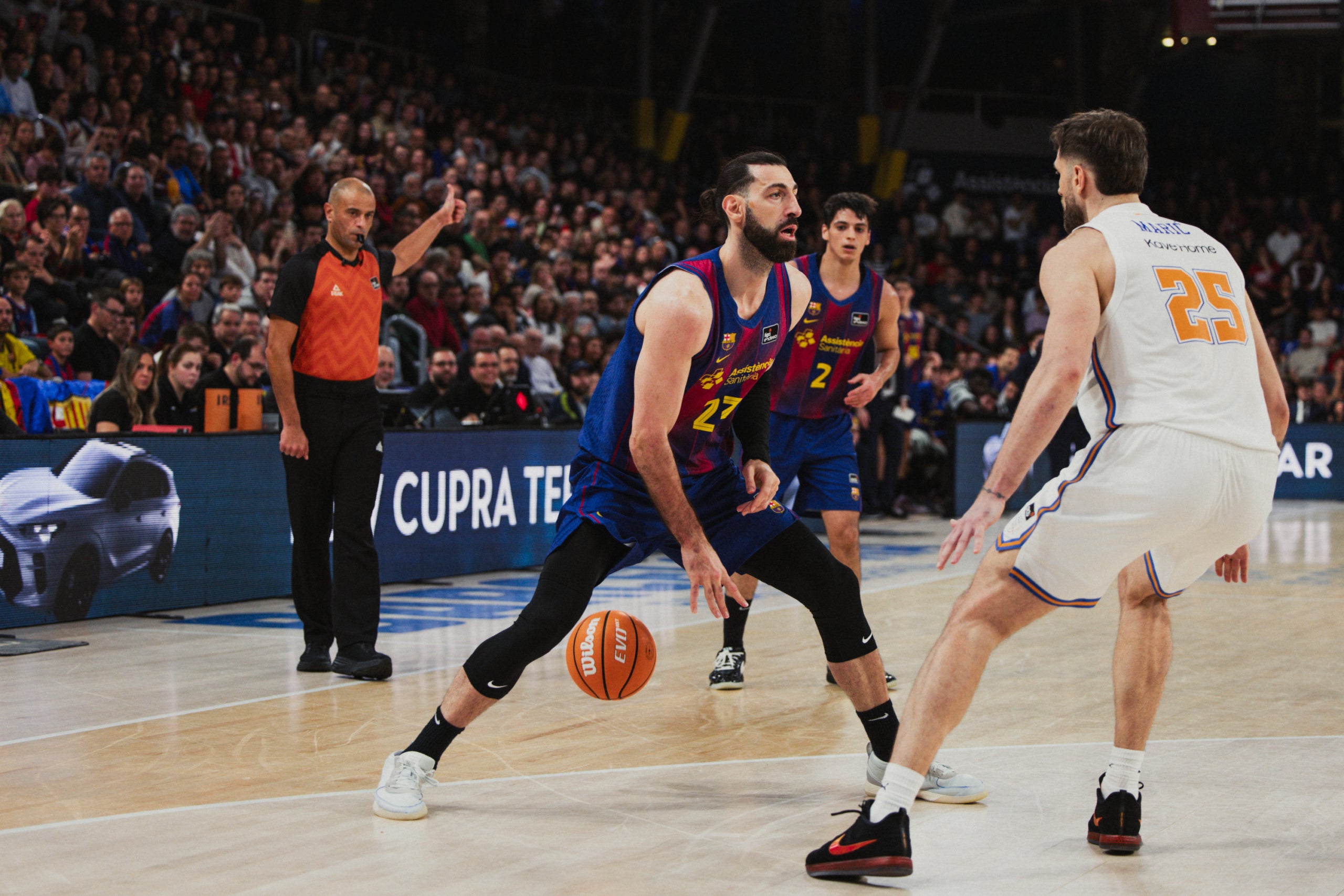 Shengelia, durant el Barça-Girona | FC Barcelona