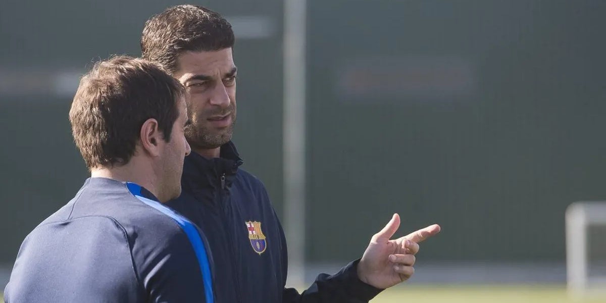 Gerard López, durant la seva etapa com a entrenador a les categories inferiors del Barça | FC Barcelona