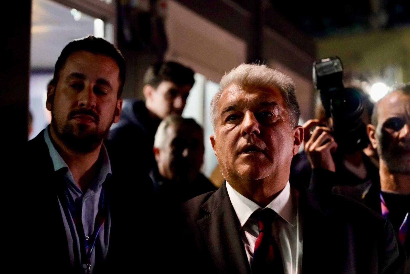 Joan Laporta, durant la nit electoral | Mireia Comas