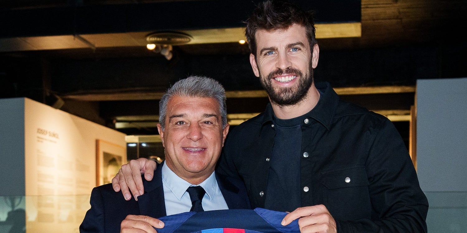 Gerard Piqué, amb Joan Laporta | Europa Press