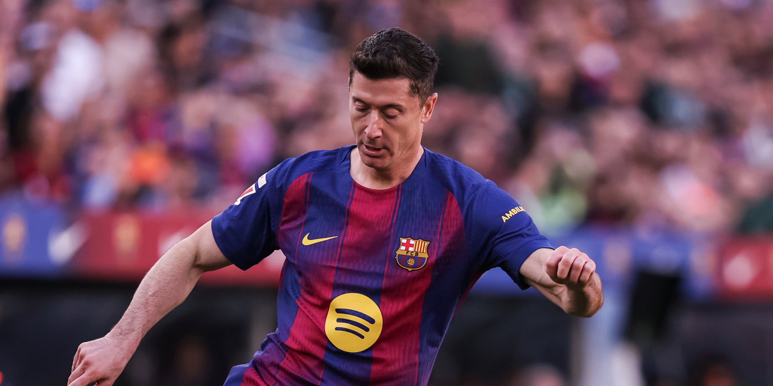 Robert Lewandowski, durant un partit amb el Barça | Europa Press