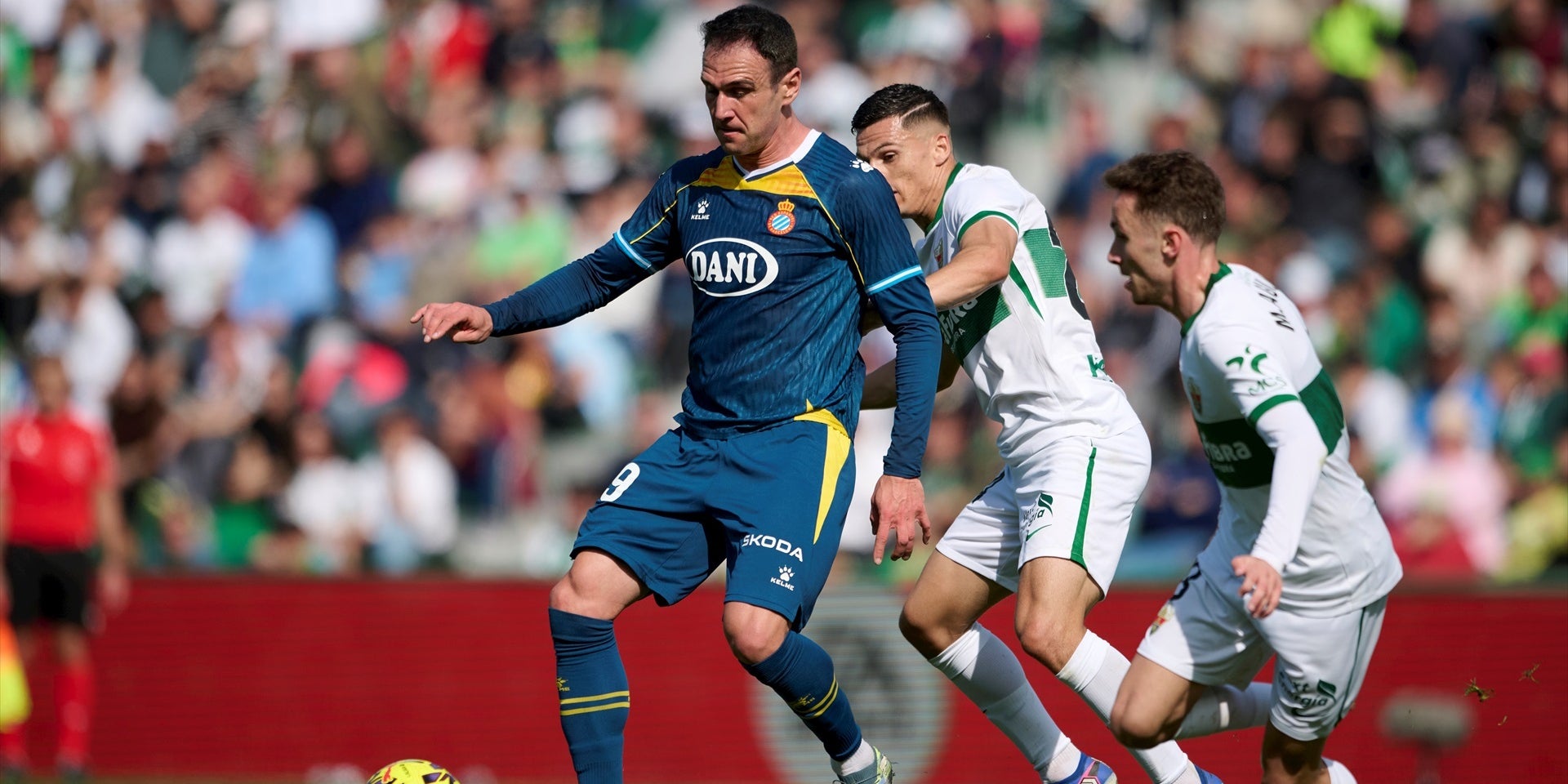 Kike Garcia durant l'Espanyol - Elx | Europa Press