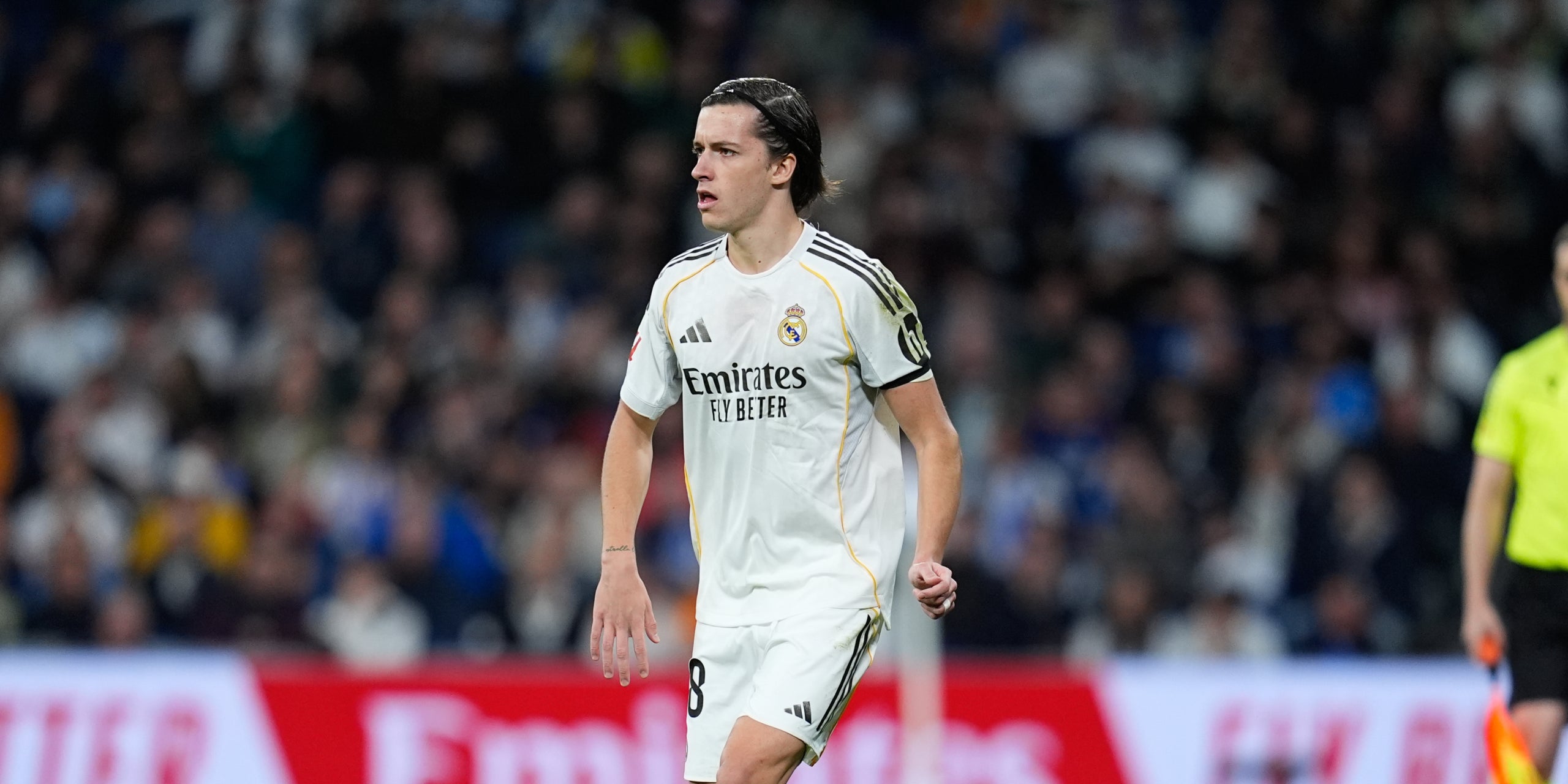 Álvaro Carreras, durante un partido con el Madrid | Europa Press