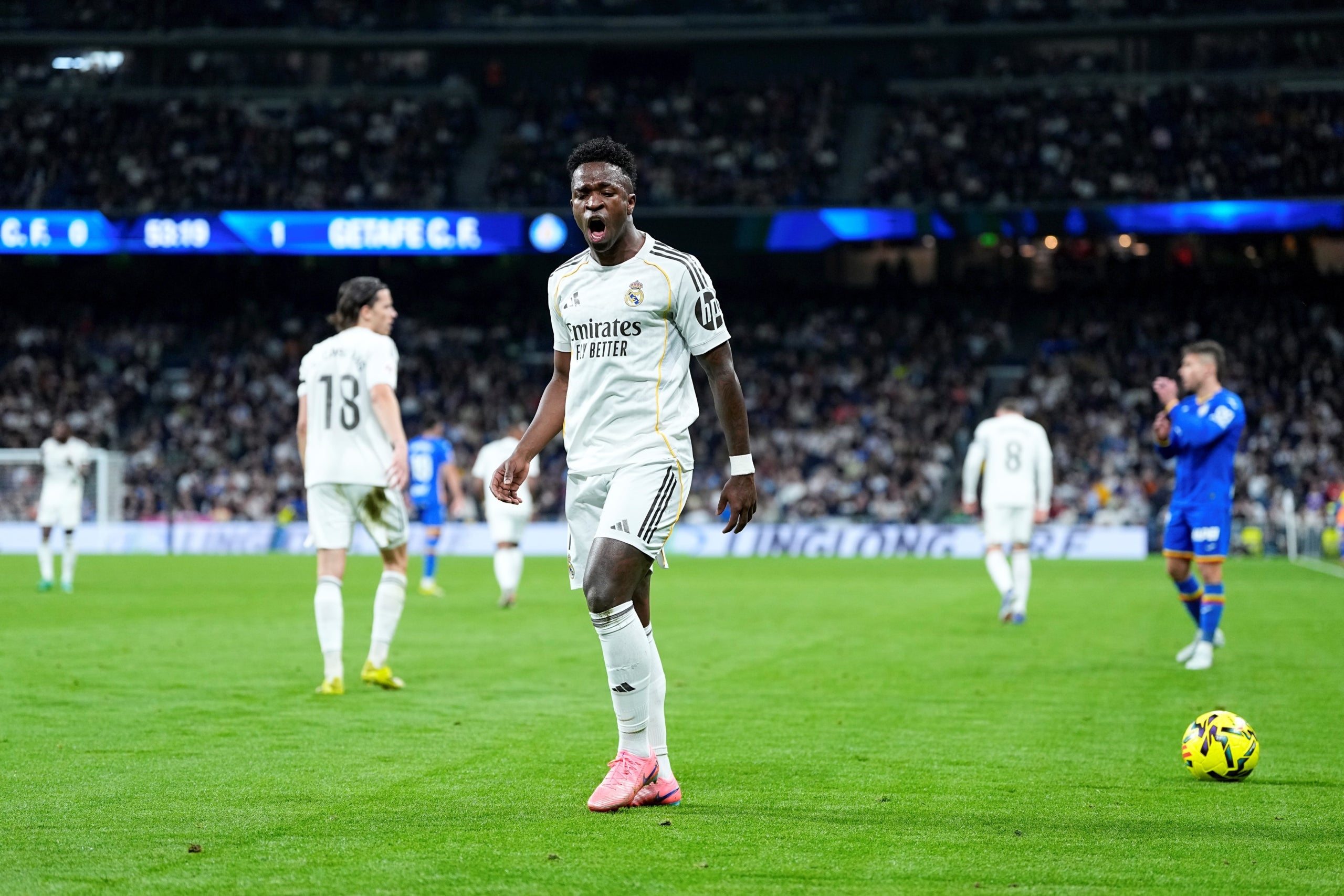 Vinicius Jr., desesperat durant el Madrid-Getafe | Europa Press