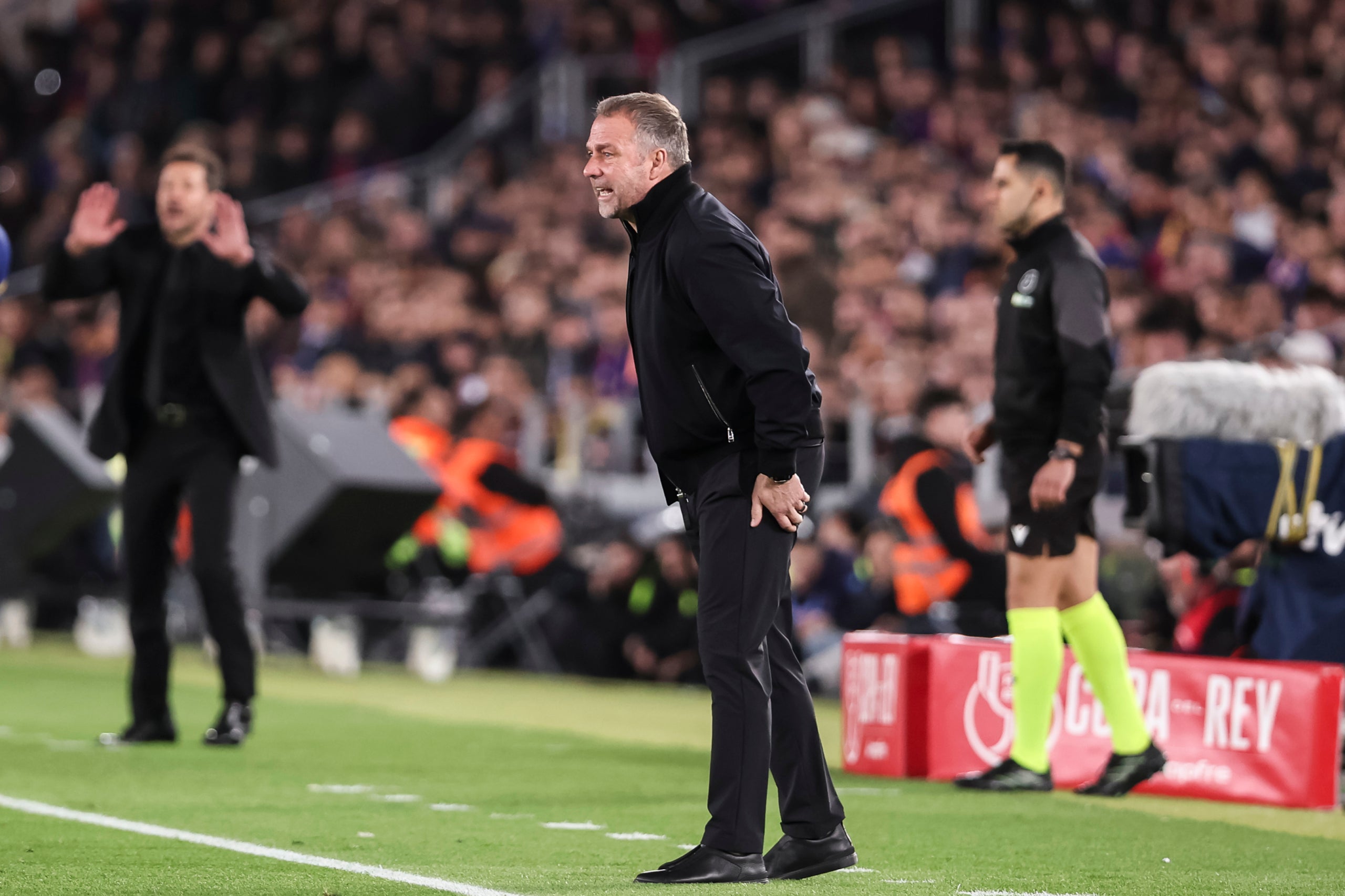 Hansi Flick, durant el Barça-Atlètic | Europa Press