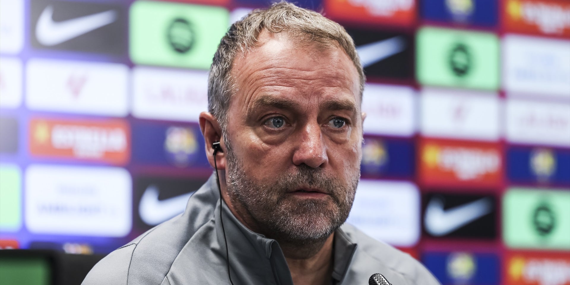 Hansi Flick a la roda de premsa | Europa Press