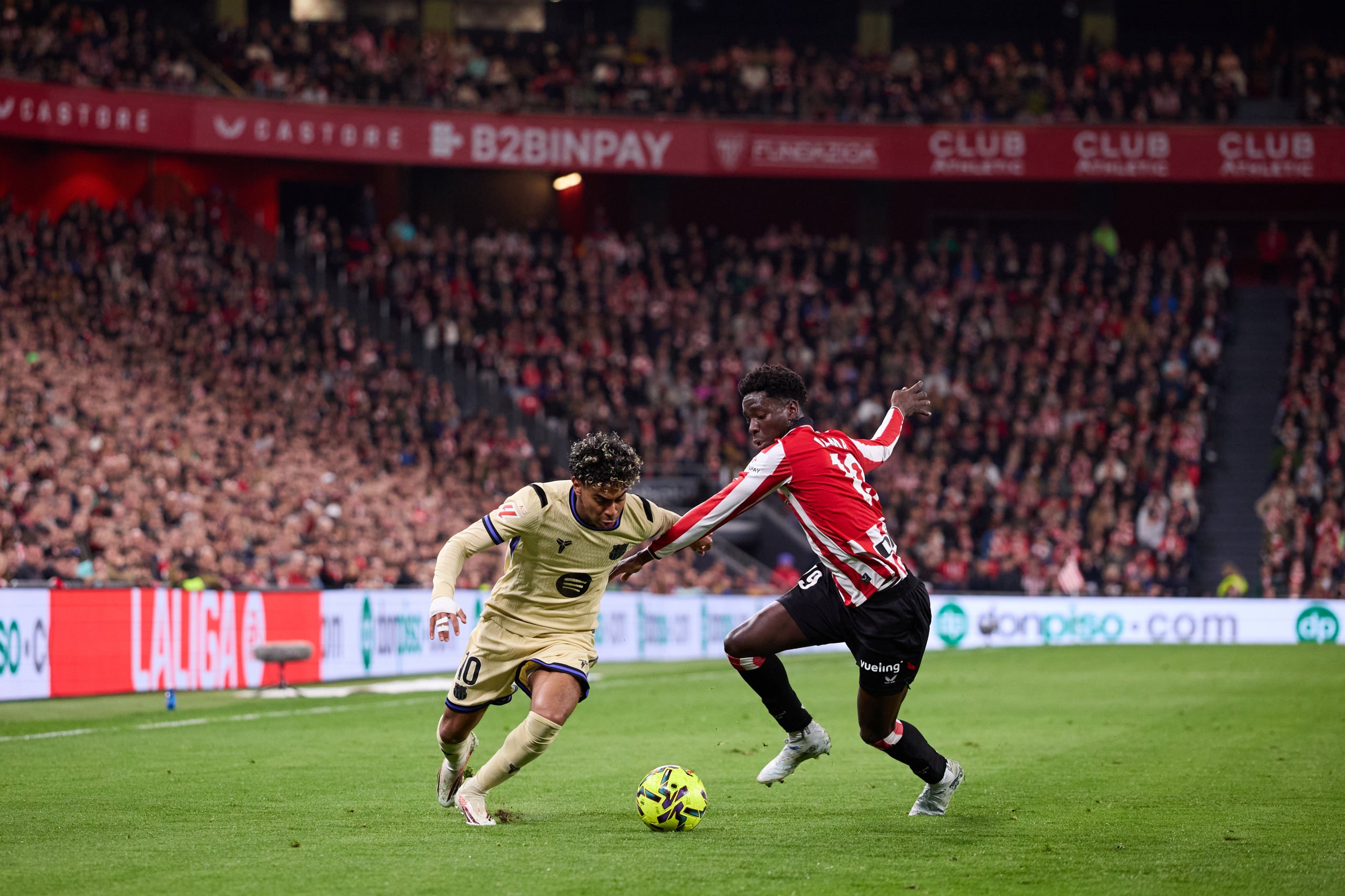 Lamine Yamal, durant l'Athletic-Barça | Europa Press