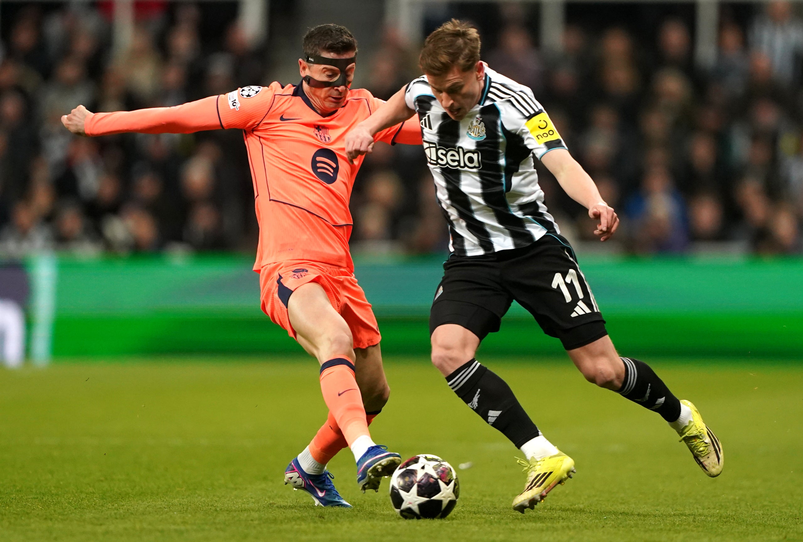Robert Lewandowski, durant el Newcastle-Barça | Europa Press
