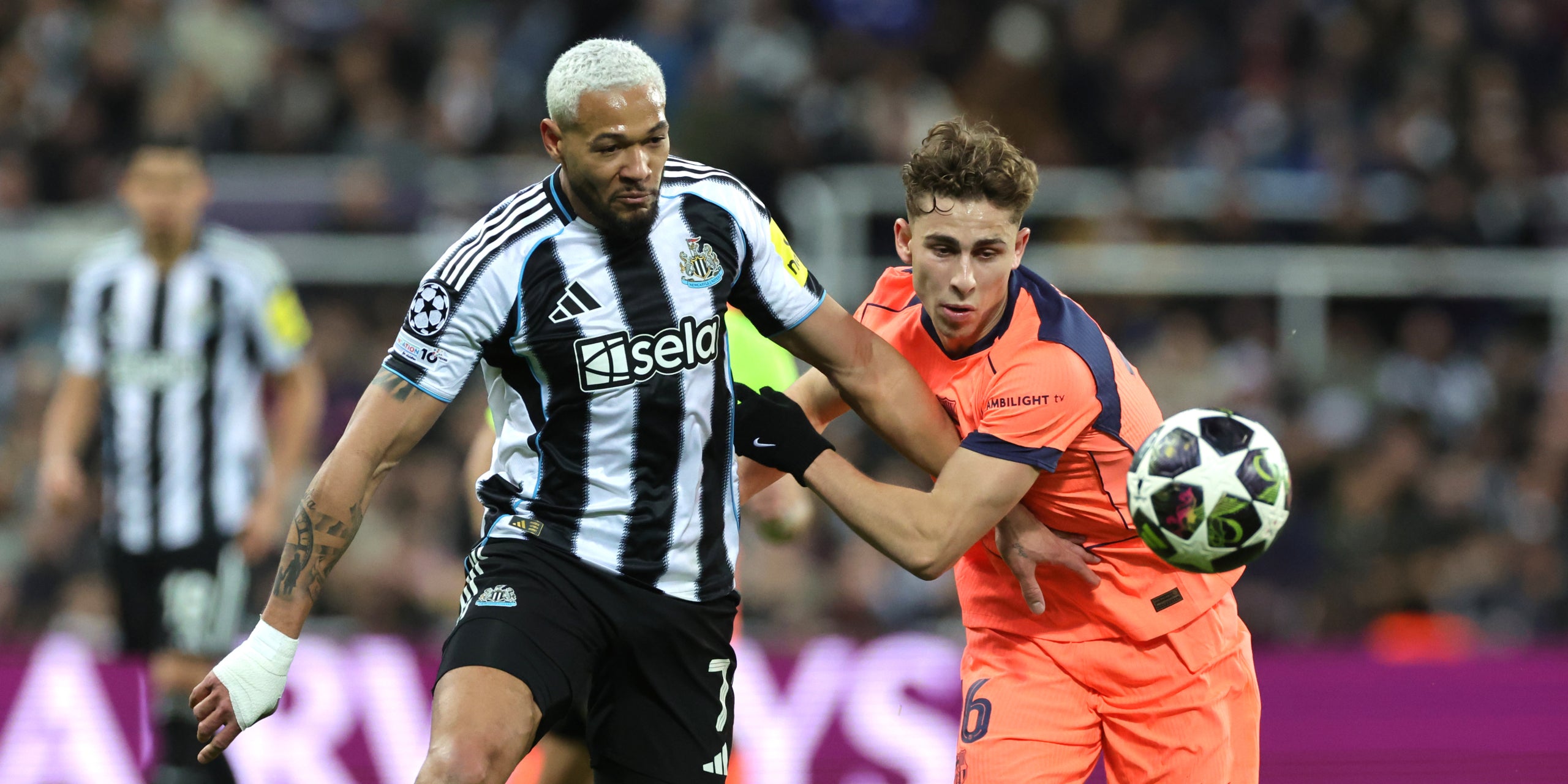 Fermín López, durant el Newcastle-Barça | Europa Press