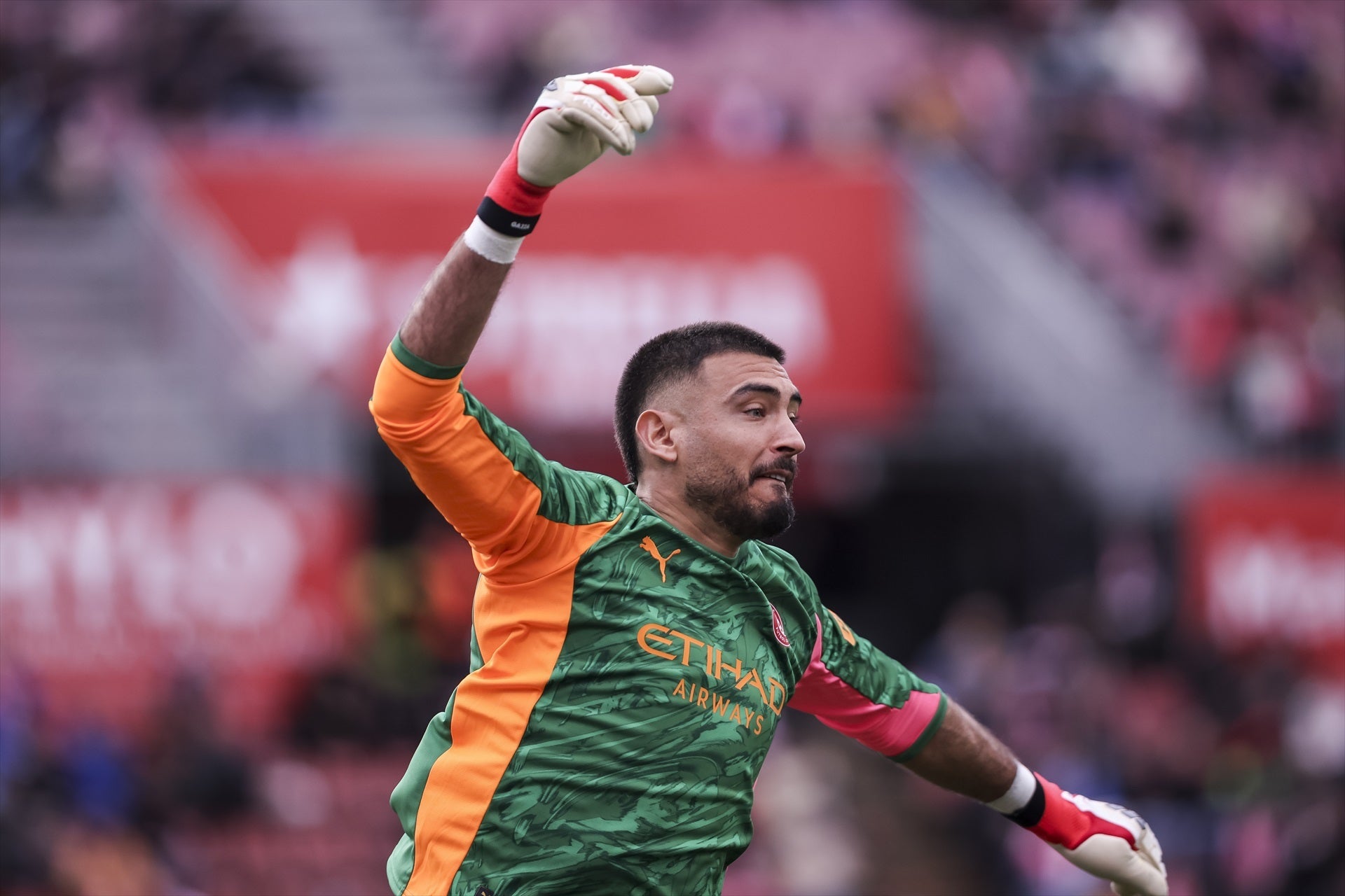 Gazzaniga durant el Girona-Athletic | Europa Press