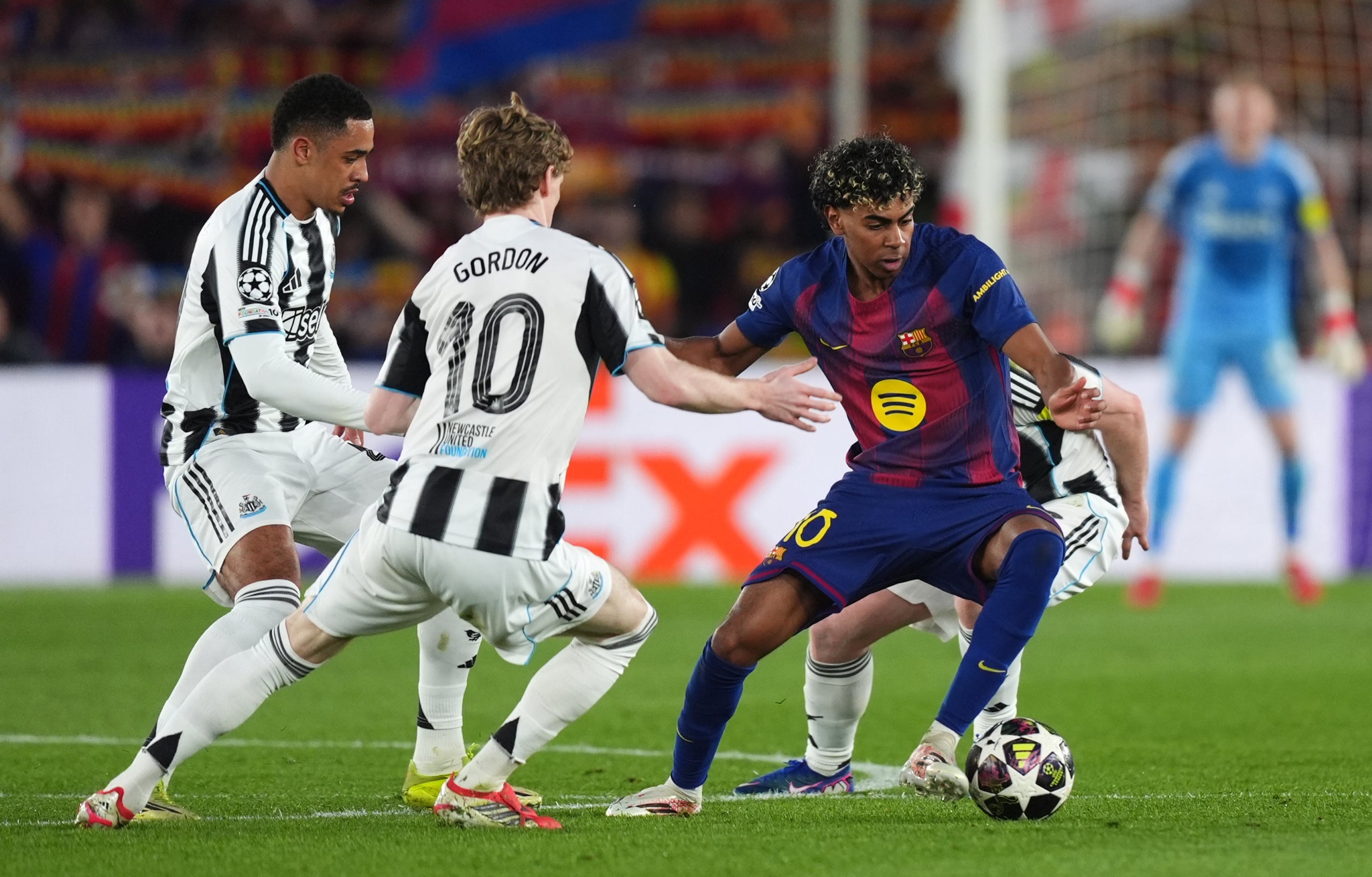 Lamine Yamal, durant el Barça-Newcastle | Europa Press