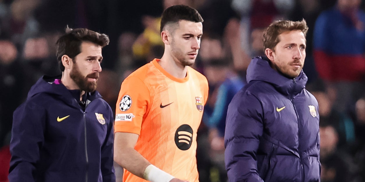 Joan Garcia, retirant-se amb molèsties de l'últim partit del Barça | Europa Press