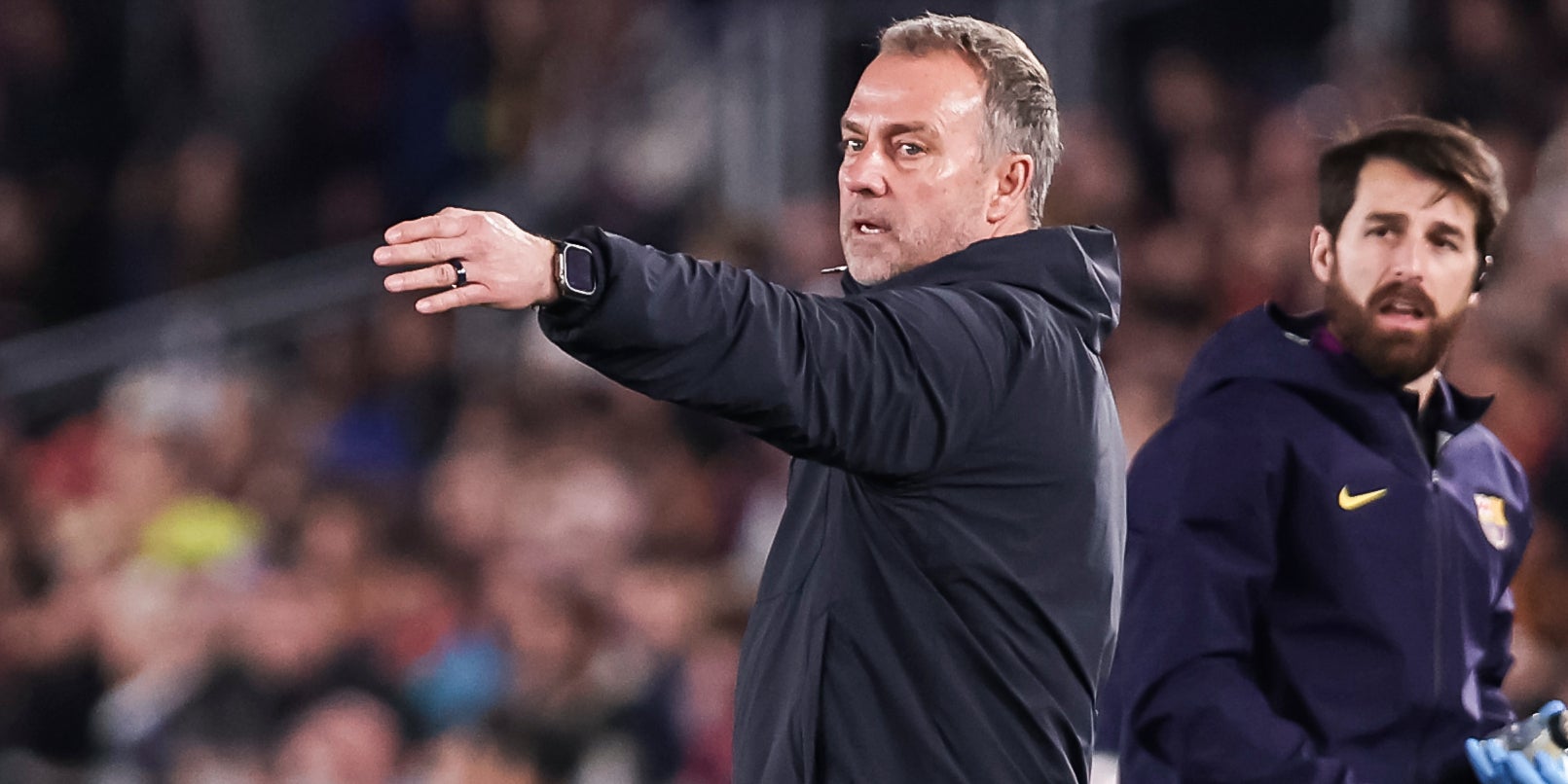 Hansi Flick, durant el Barça-Newcastle | Europa Press