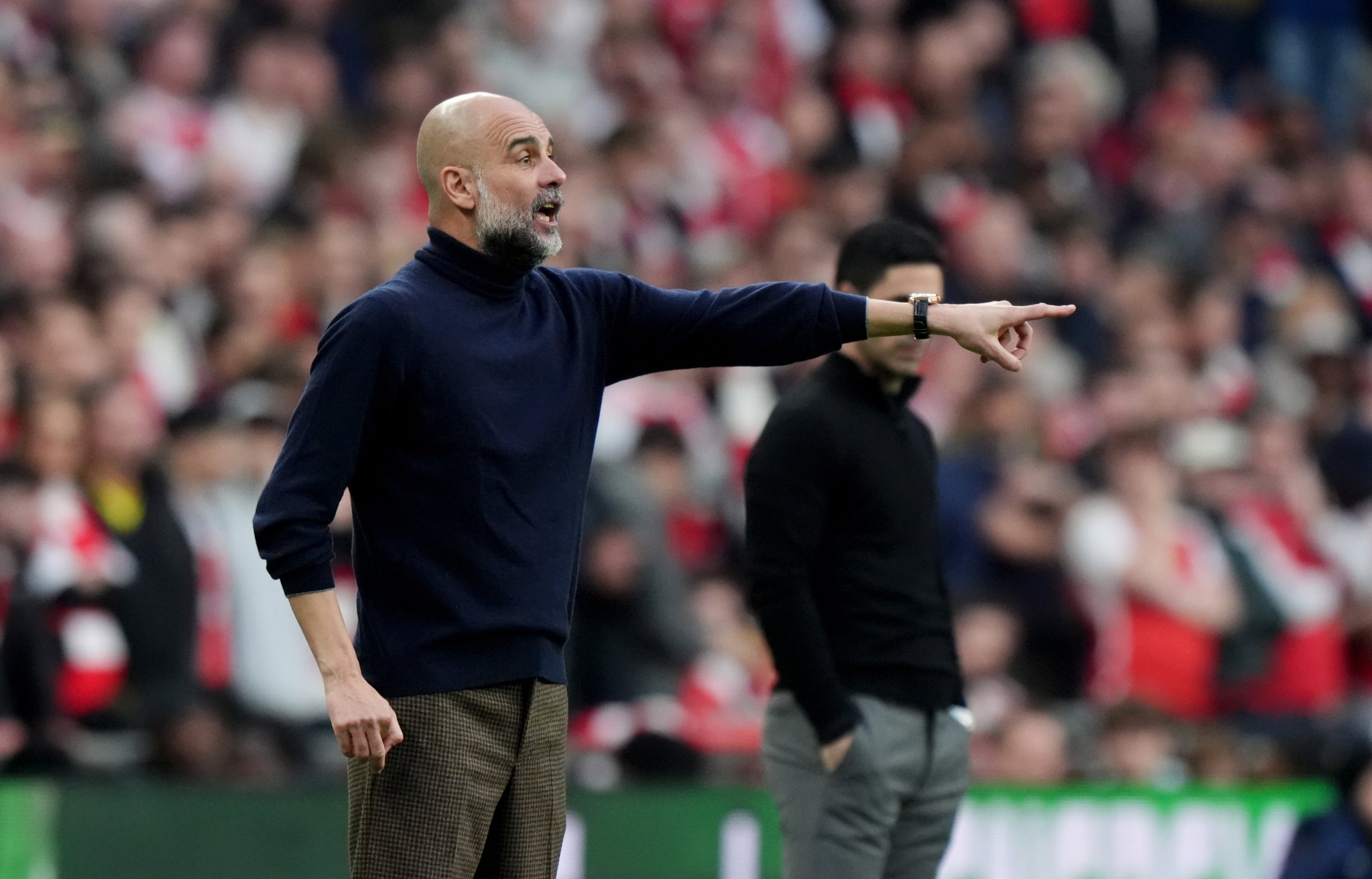 Pep Guardiola, durant la final de la Carabao Cup contra l'Arsenal | Europa Press
