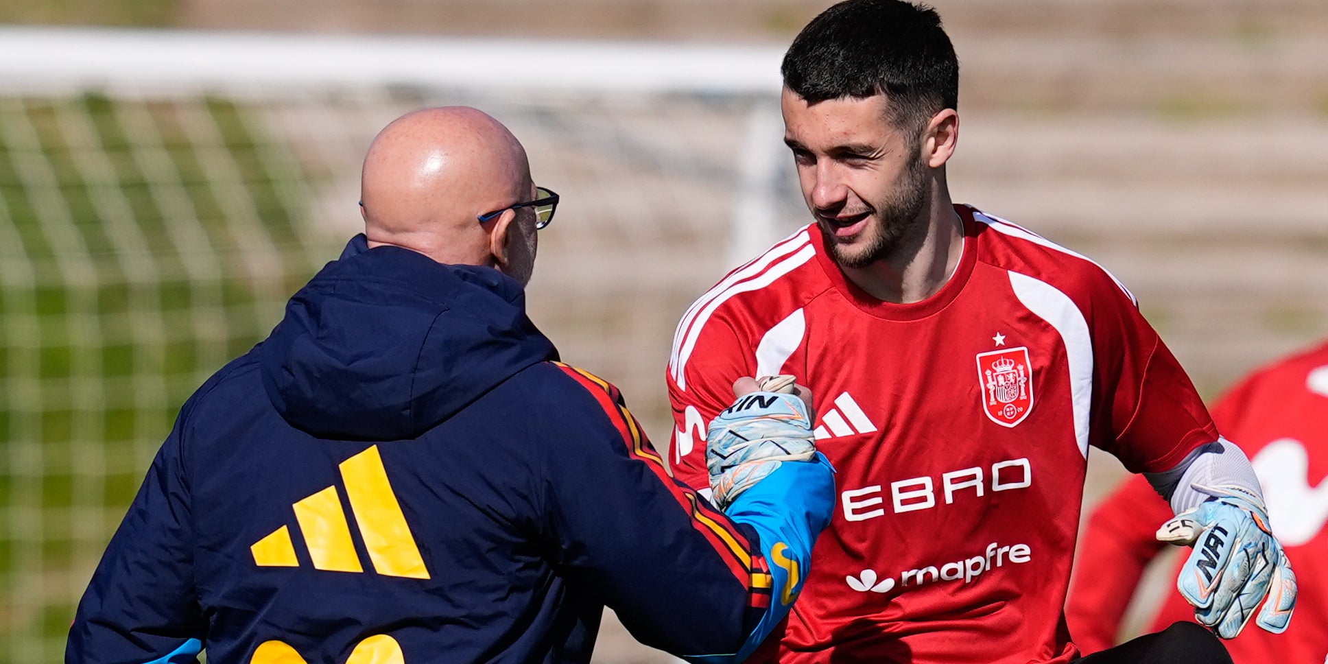 Joan Garcia, amb Luis de la Fuente | Europa Press