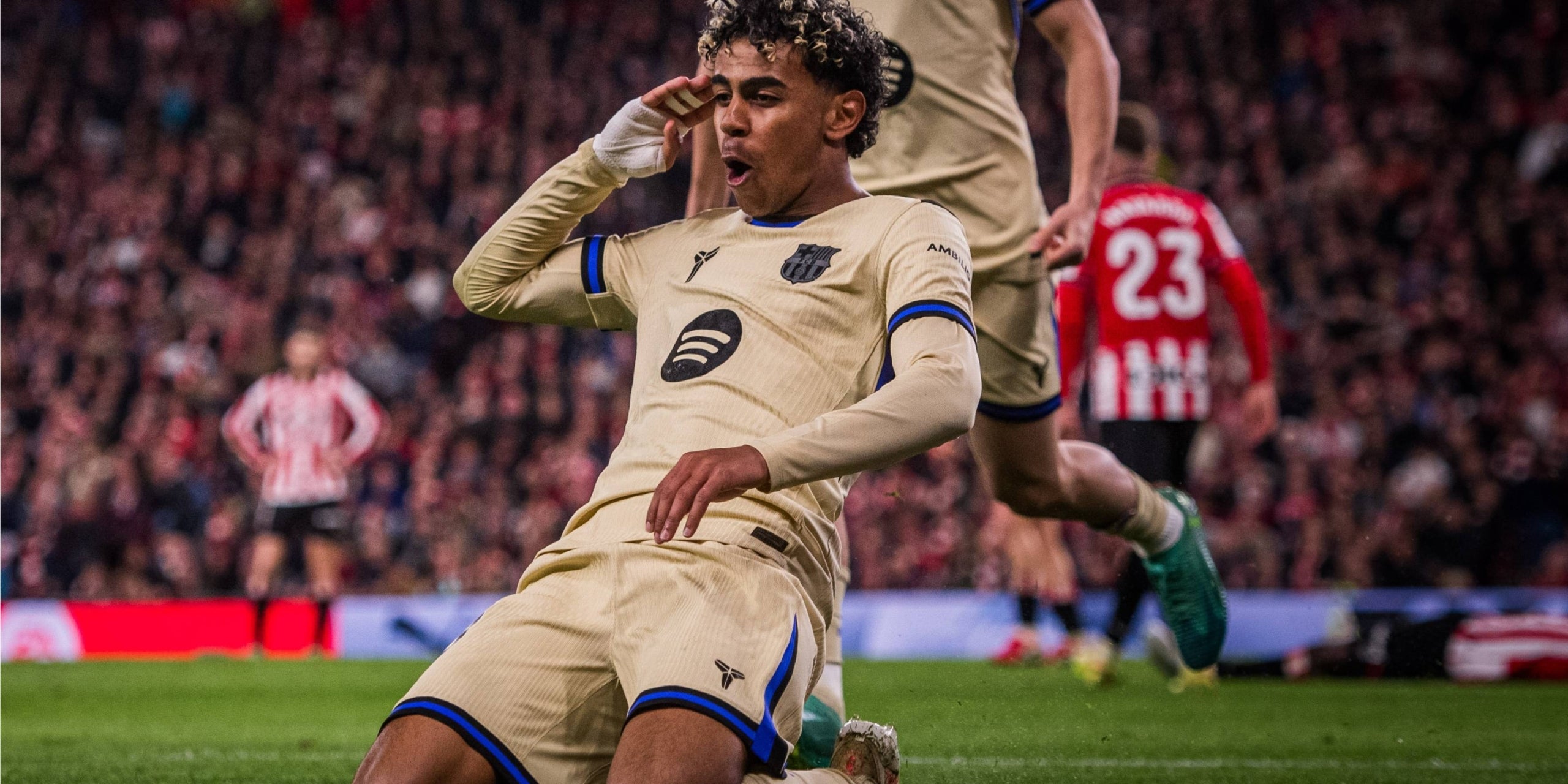 Lamine Yamal, celebrant el seu gol contra l'Athletic | FC Barcelona