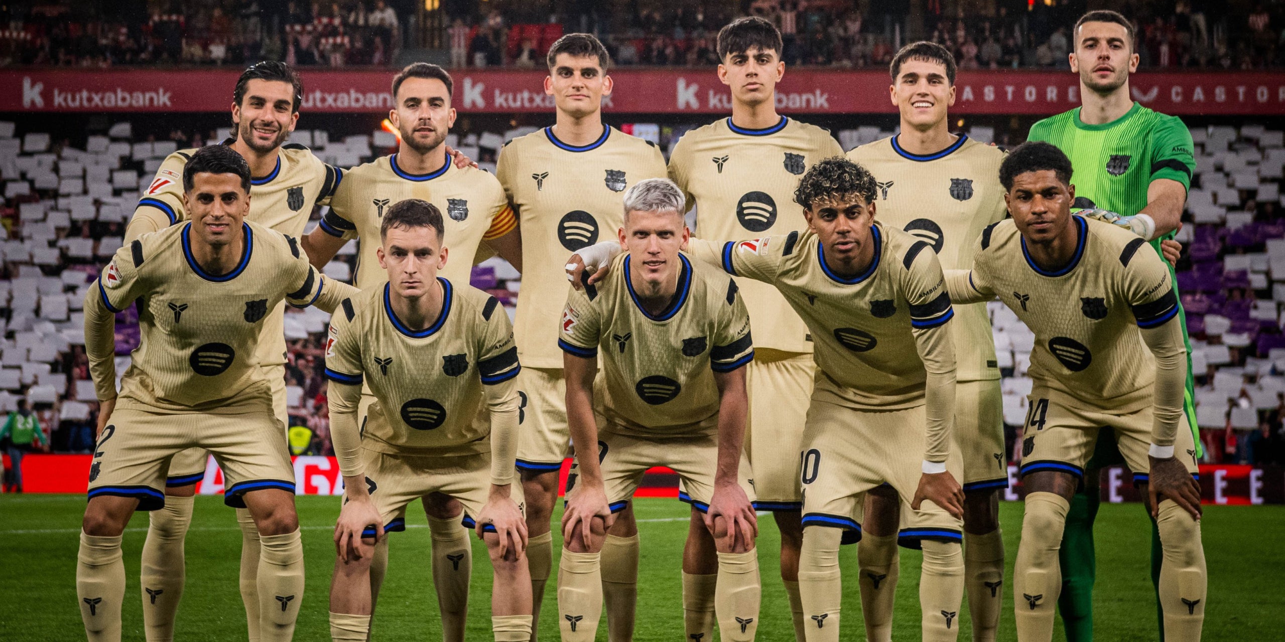 La plantilla del Barça abans del partit | FC Barcelona