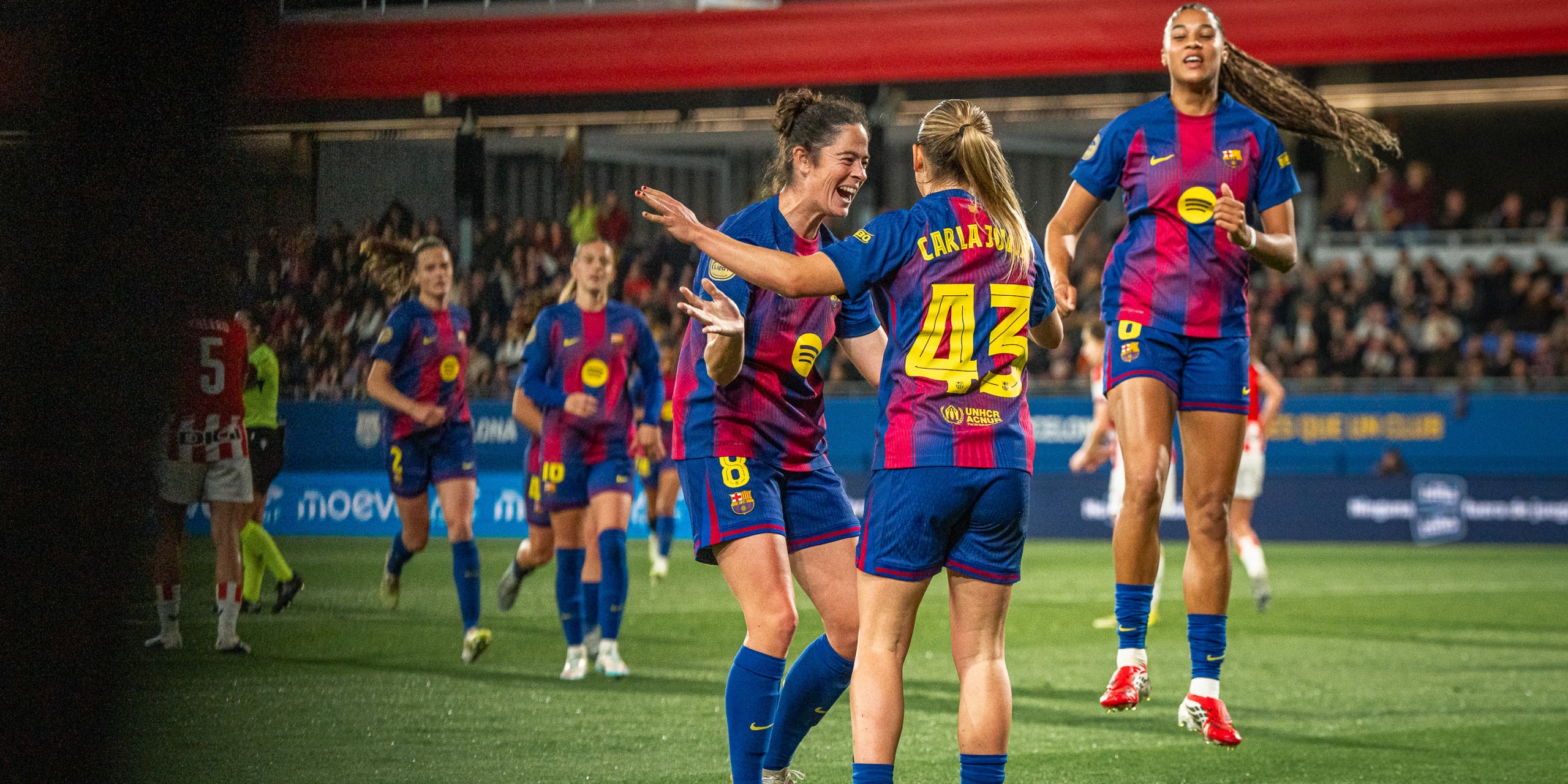 Les jugadores del Barça celebren el gol | FC Barcelona