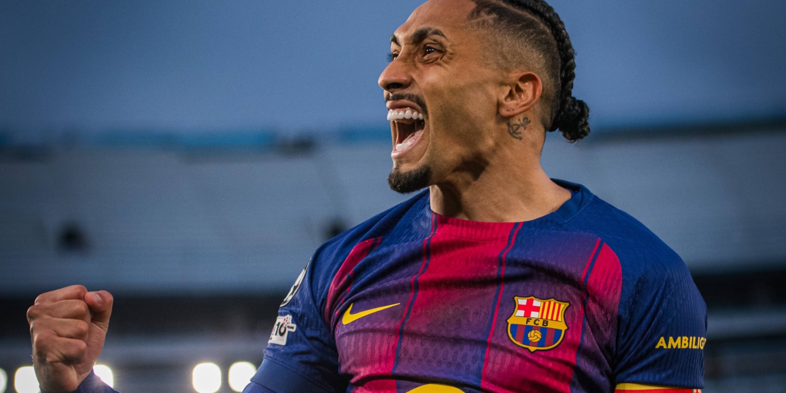 Raphinha, celebrant un dels seus gols contra el Newcastle | FC Barcelona