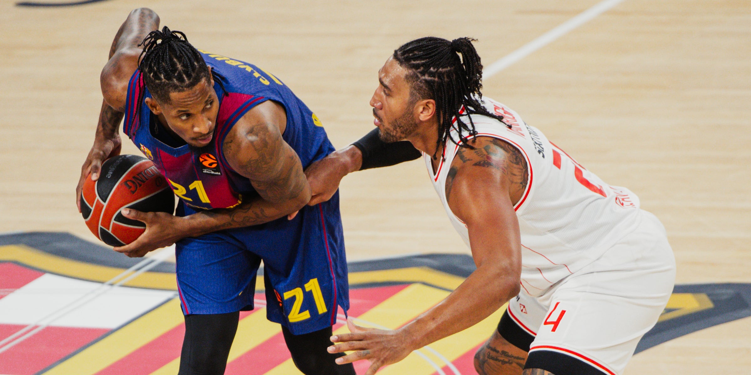 Clyburn durant el partit del Barça contra l'Hapoel | Barça Basket