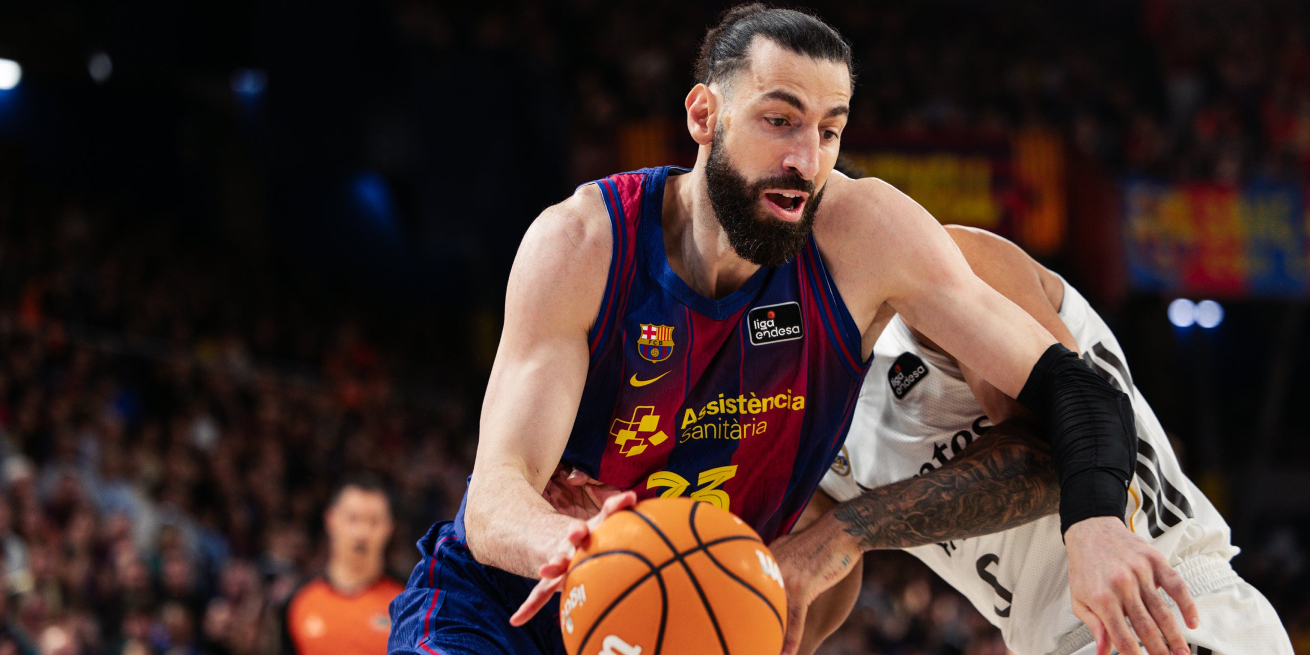 Shengelia durant el clàssic | Barça Basket