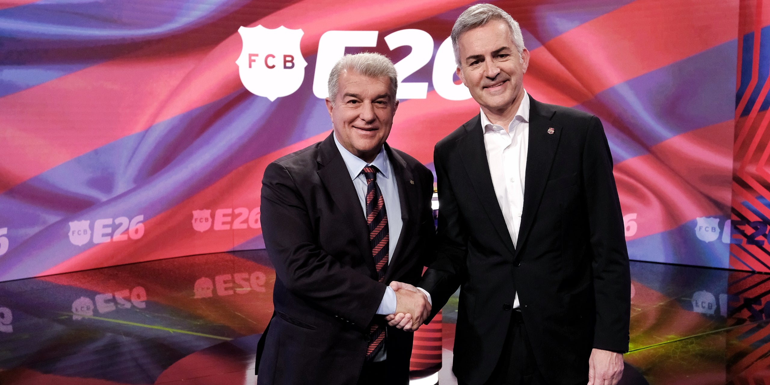 Joan Laporta i Víctor Font, durant la campanya electoral | 3Cat