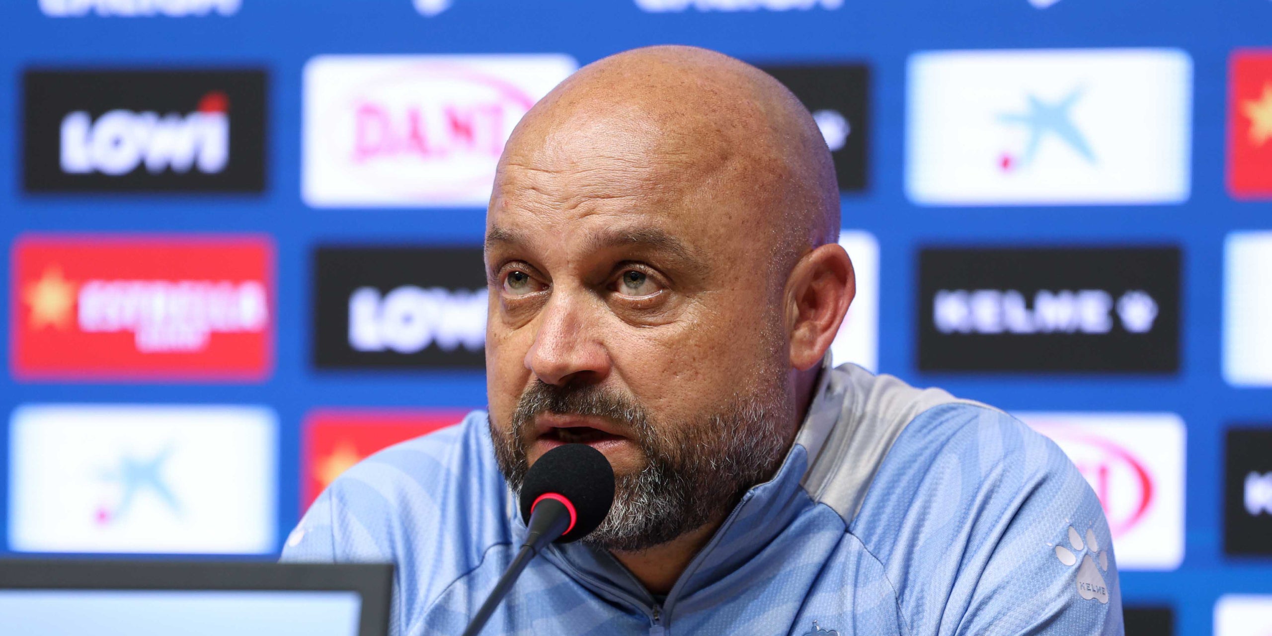 Manolo González, durant una roda de premsa | RCD Espanyol