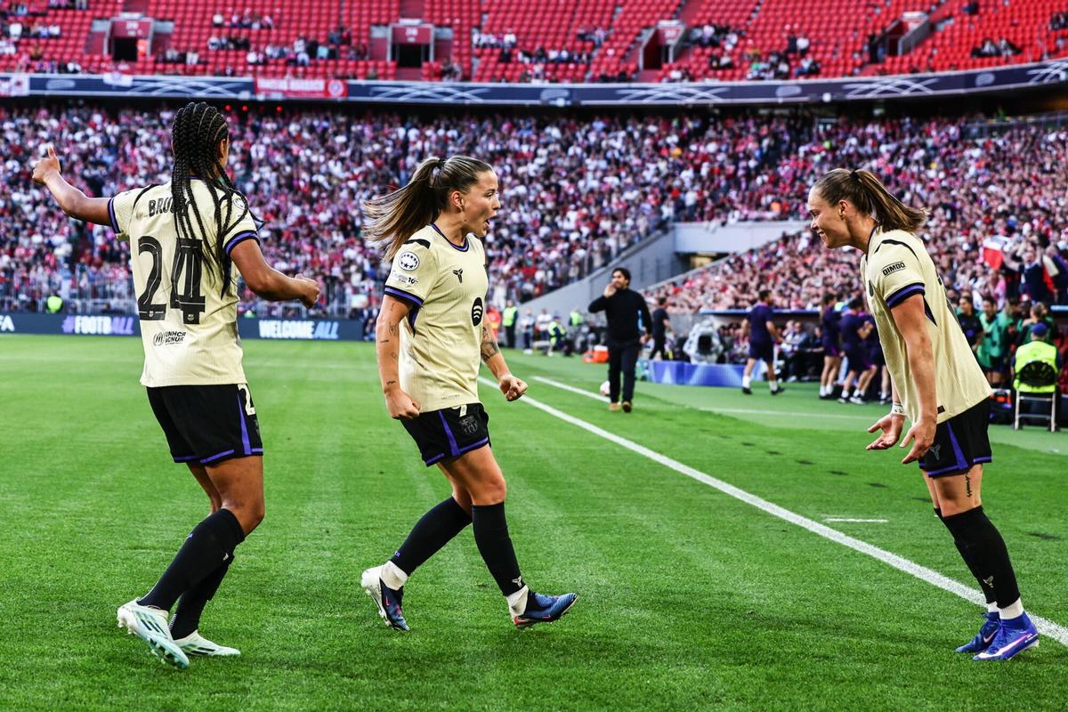 El gol de Pajor ha avançat les blaugranes al marcador. | FC Barcelona