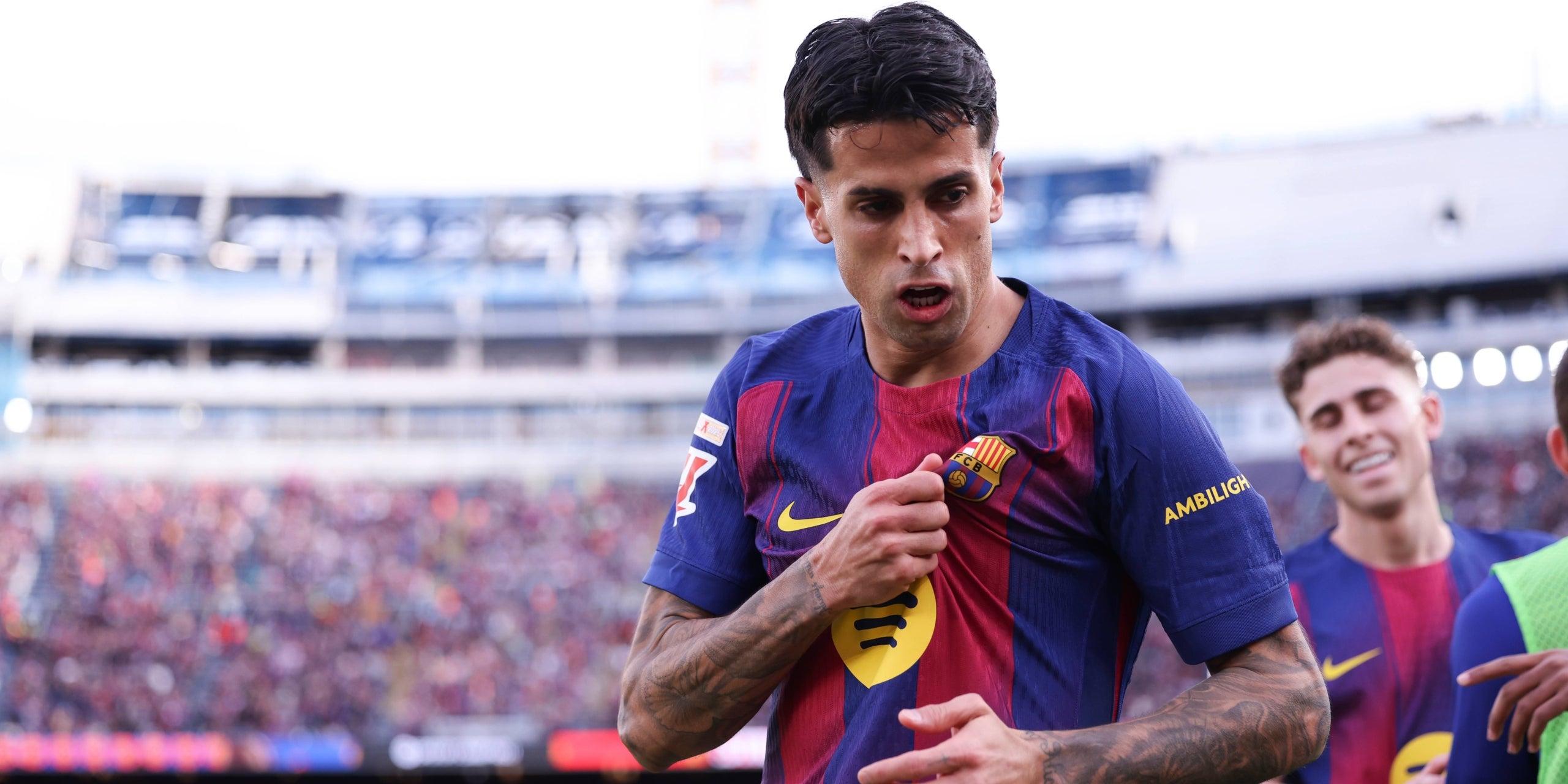 Joao Cancelo, celebrant un gol amb el Barça | Europa Press