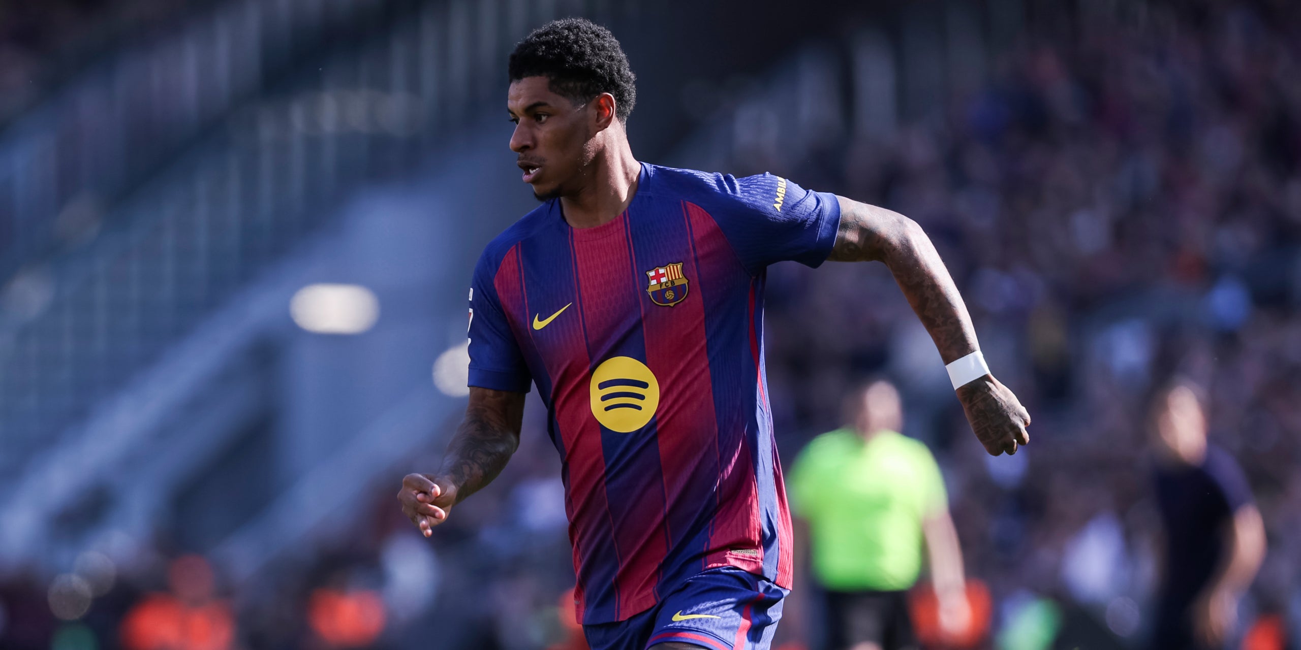 Marcus Rashford, durant un partit amb el Barça | Europa Press