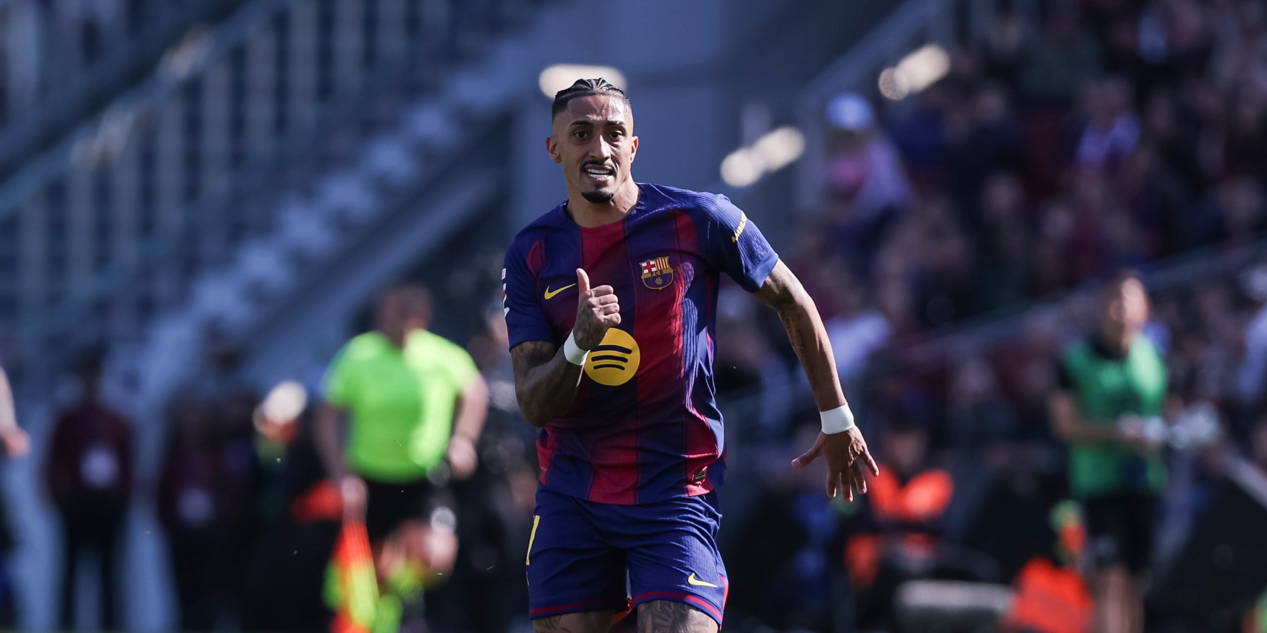 Raphinha, durant un partit amb el Barça | Europa Press