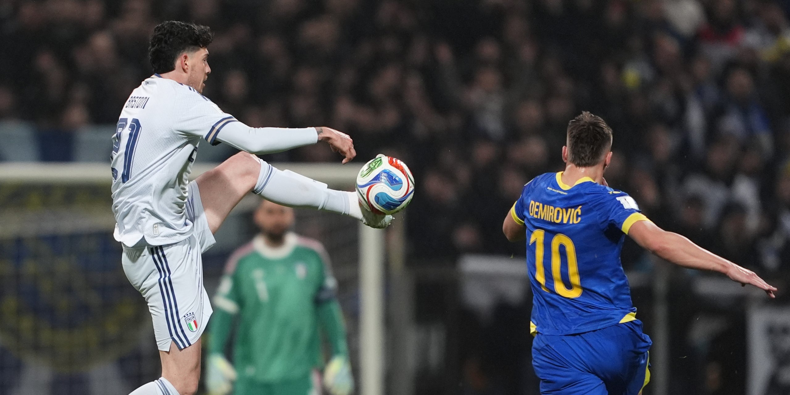 Alessandro Bastoni, durant el Bòsnia i Hercegovina - Itàlia | Europa Press