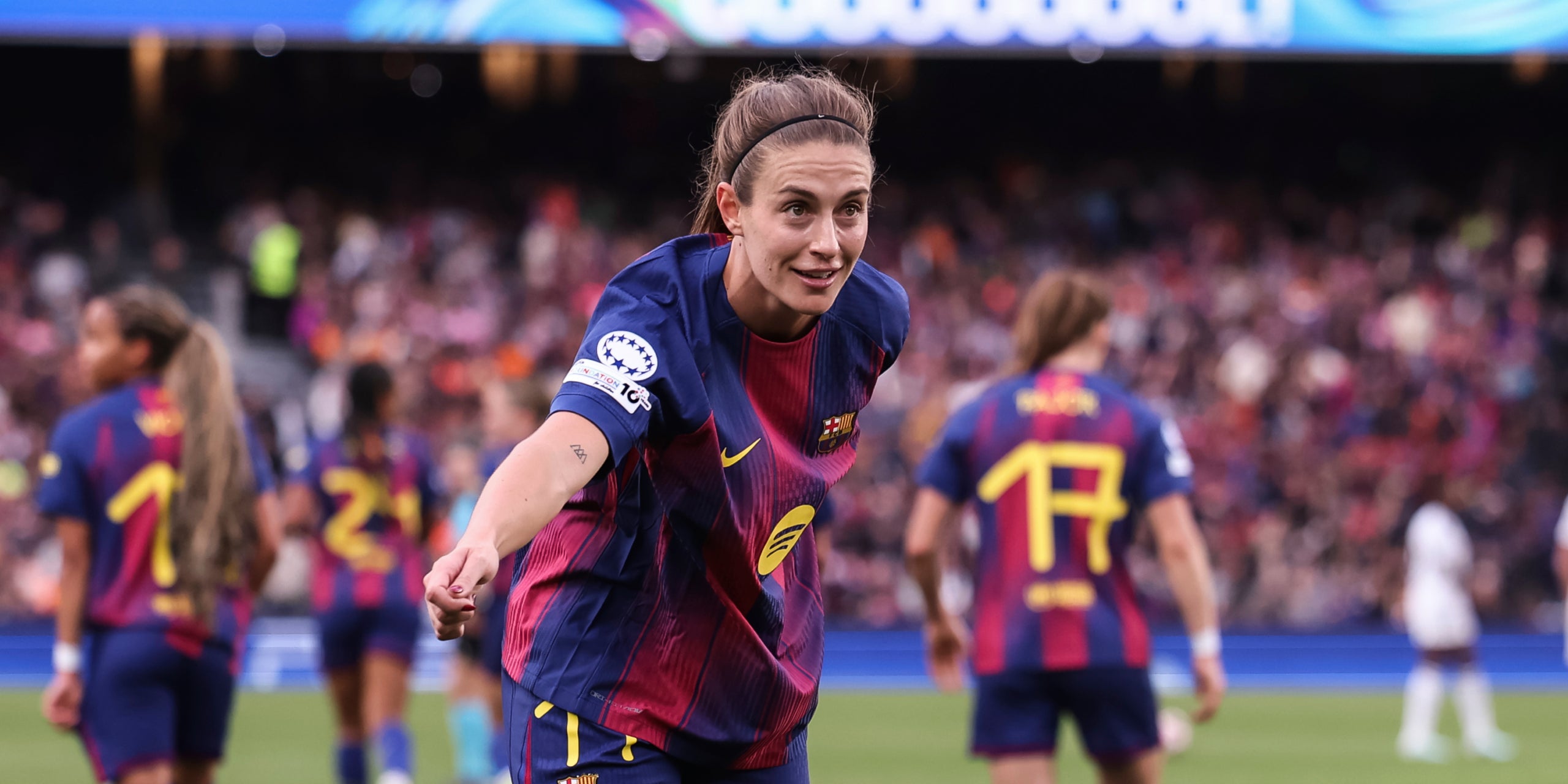 Alexia Putellas, celebrant un gol contra el Madrid a l'Spotify Camp Nou | Europa Press