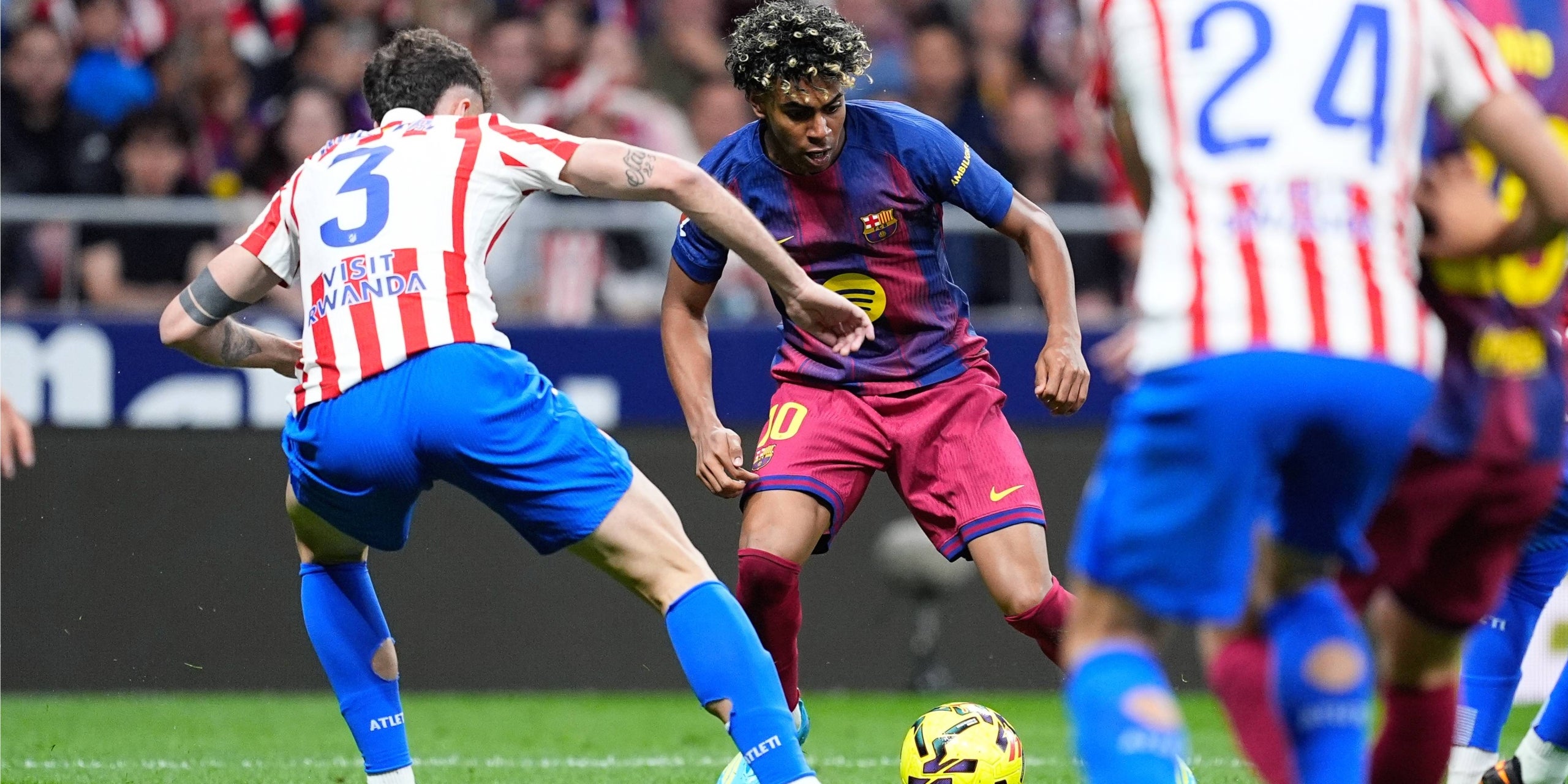 Lamine Yamal, durant l'Atlètic-Barça | Europa Press