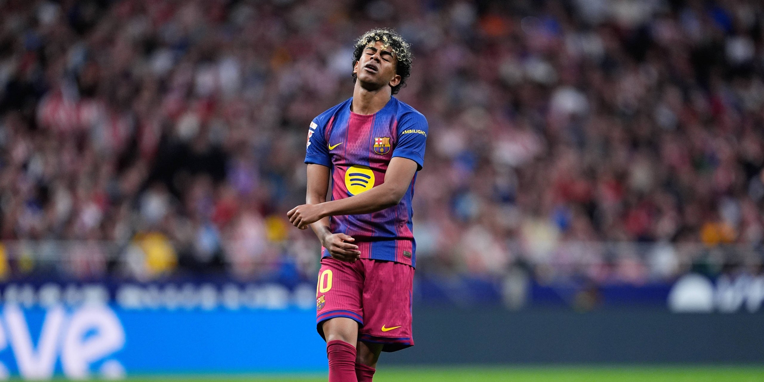 Lamine Yamal, visiblement desesperat al partit contra l'Atlètic | Europa Press