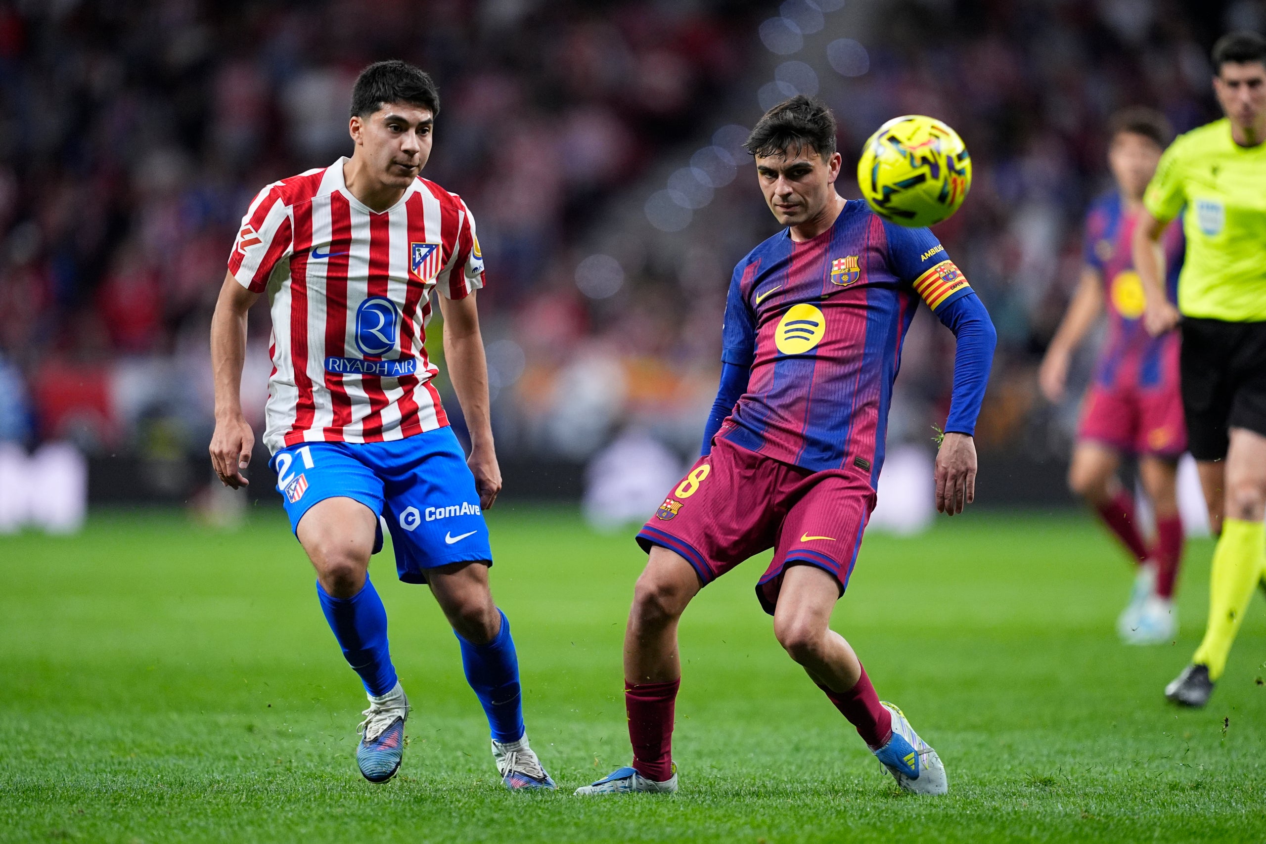 Pedri, durant l'últim partit del Barça contra l'Atlètic de Madrid | Europa Press