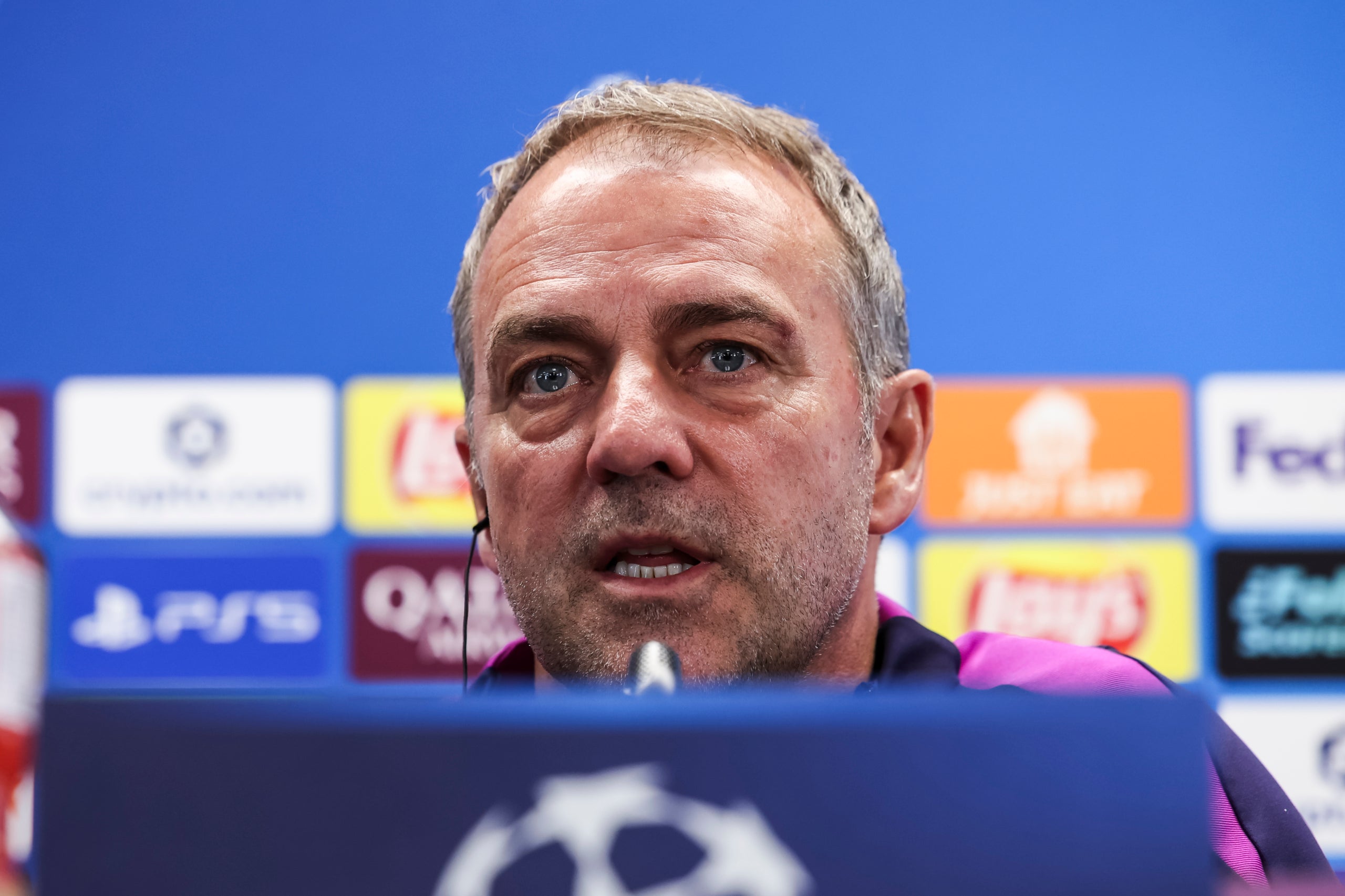 Hansi Flick, entrenador del Barça, en roda de premsa | Europa Press