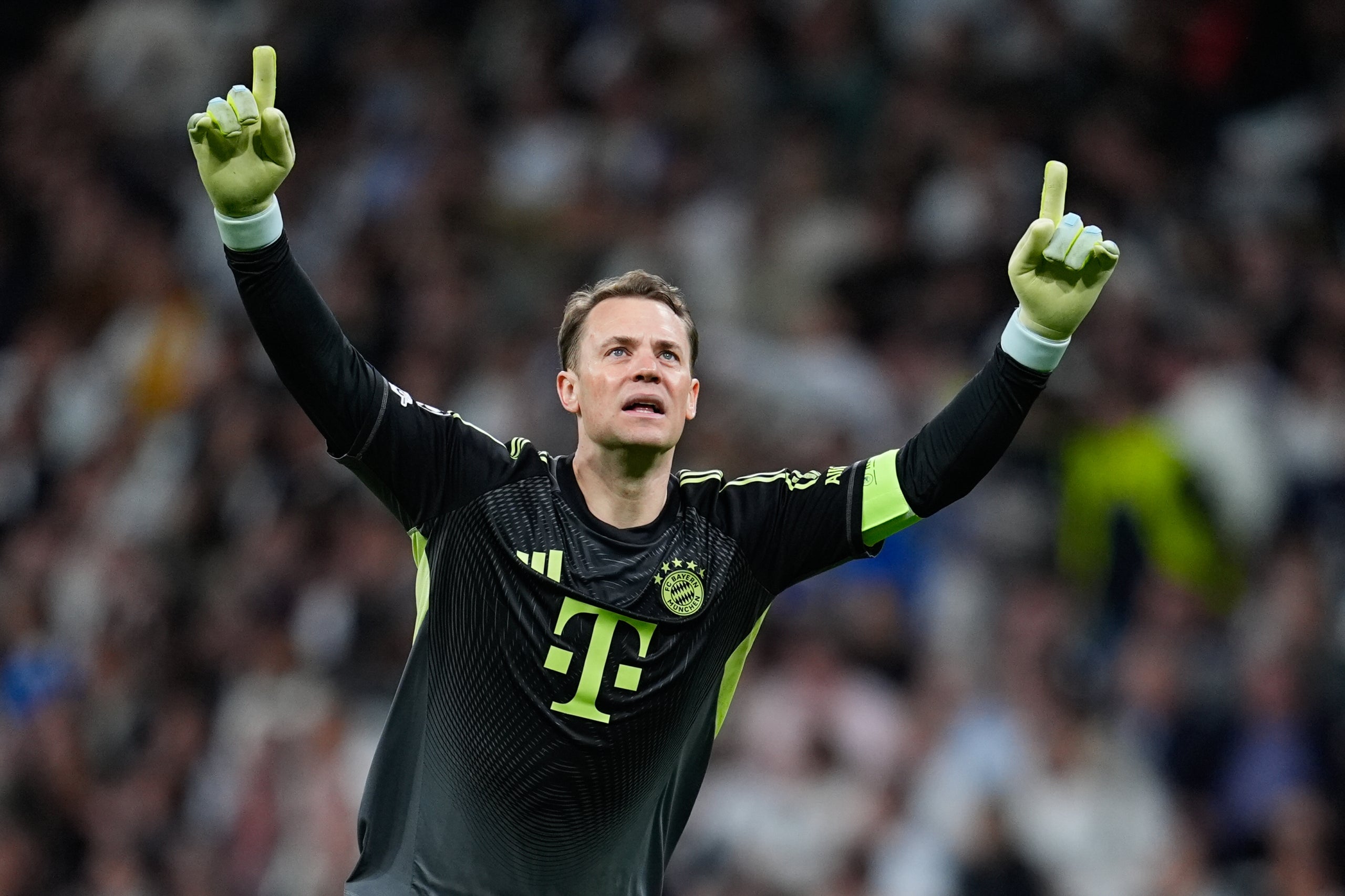 Manuel Neuer, celebrant un dels gols del Bayern contra el Madrid | Europa Press