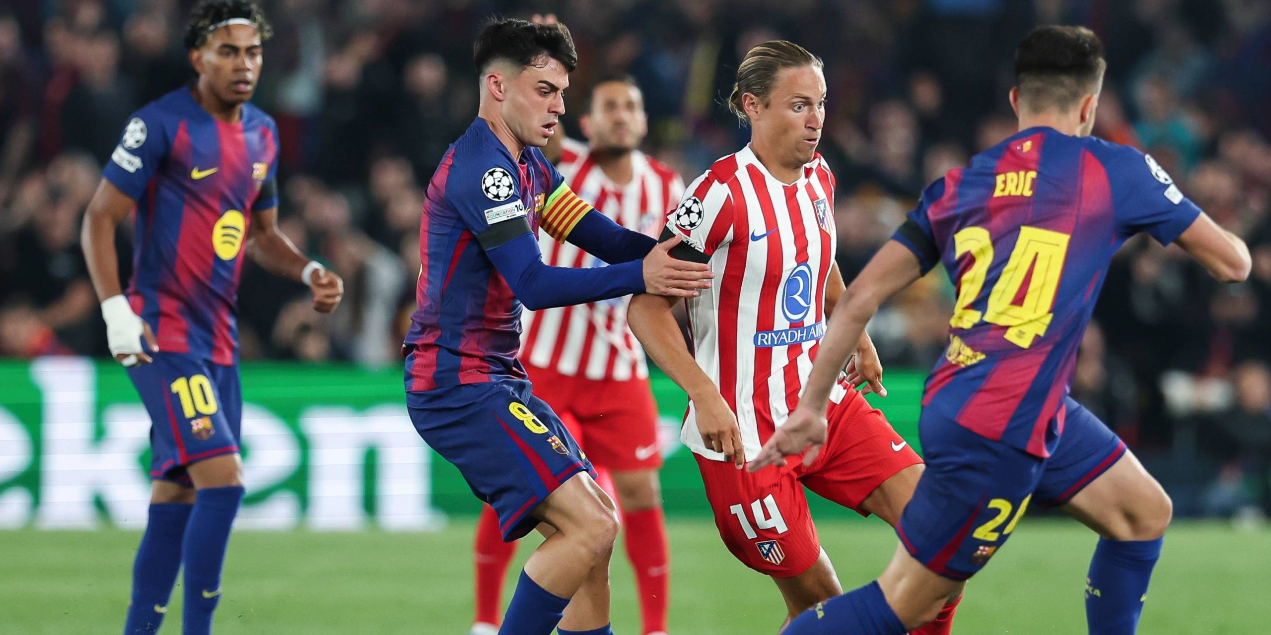 Pedri, durant el Barça-Atlètic de Champions | Europa Press