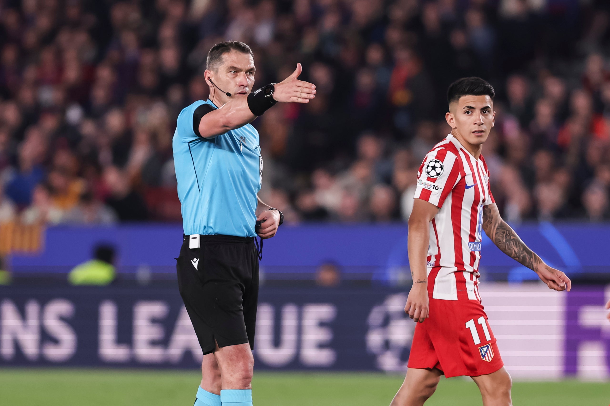 Istvan Kovacs, durant el partit de Champions contra l'Atlètic de Madrid | FC Barcelona