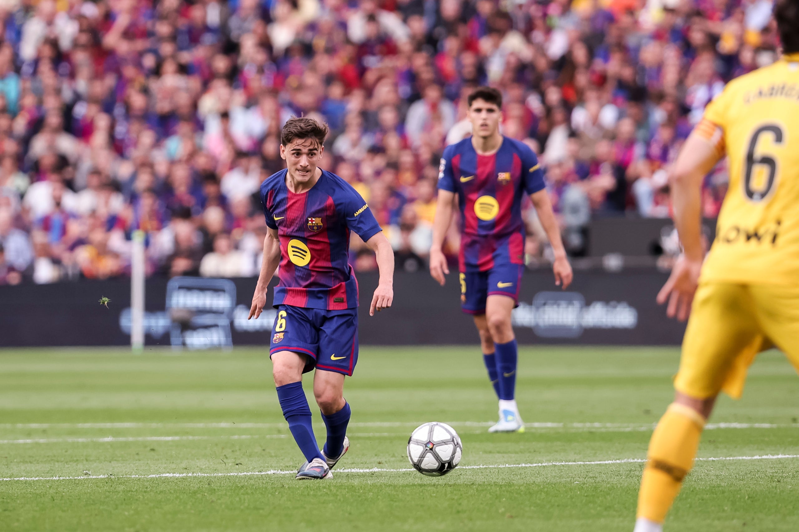 Gavi, durant el derbi contra l'Espanyol | Europa Press