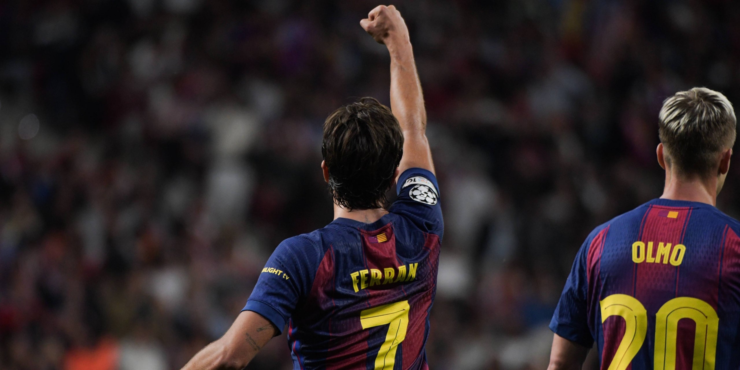 Ferran Torres, celebrando su gol contra el Atlético | Europa Press