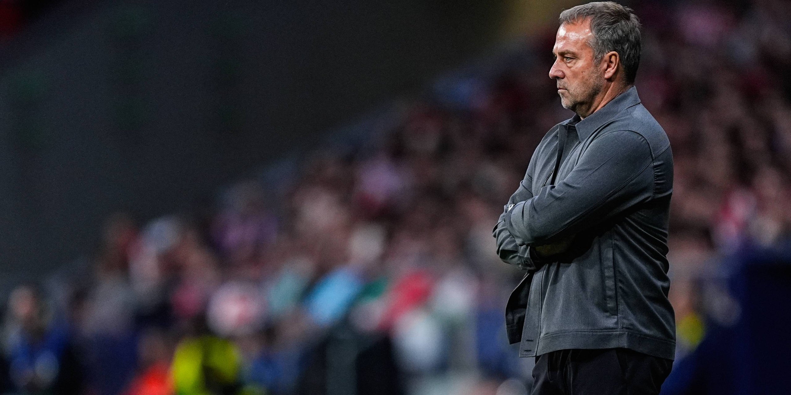 Hansi Flick, durant l'Atlètic-Barça | Europa Press