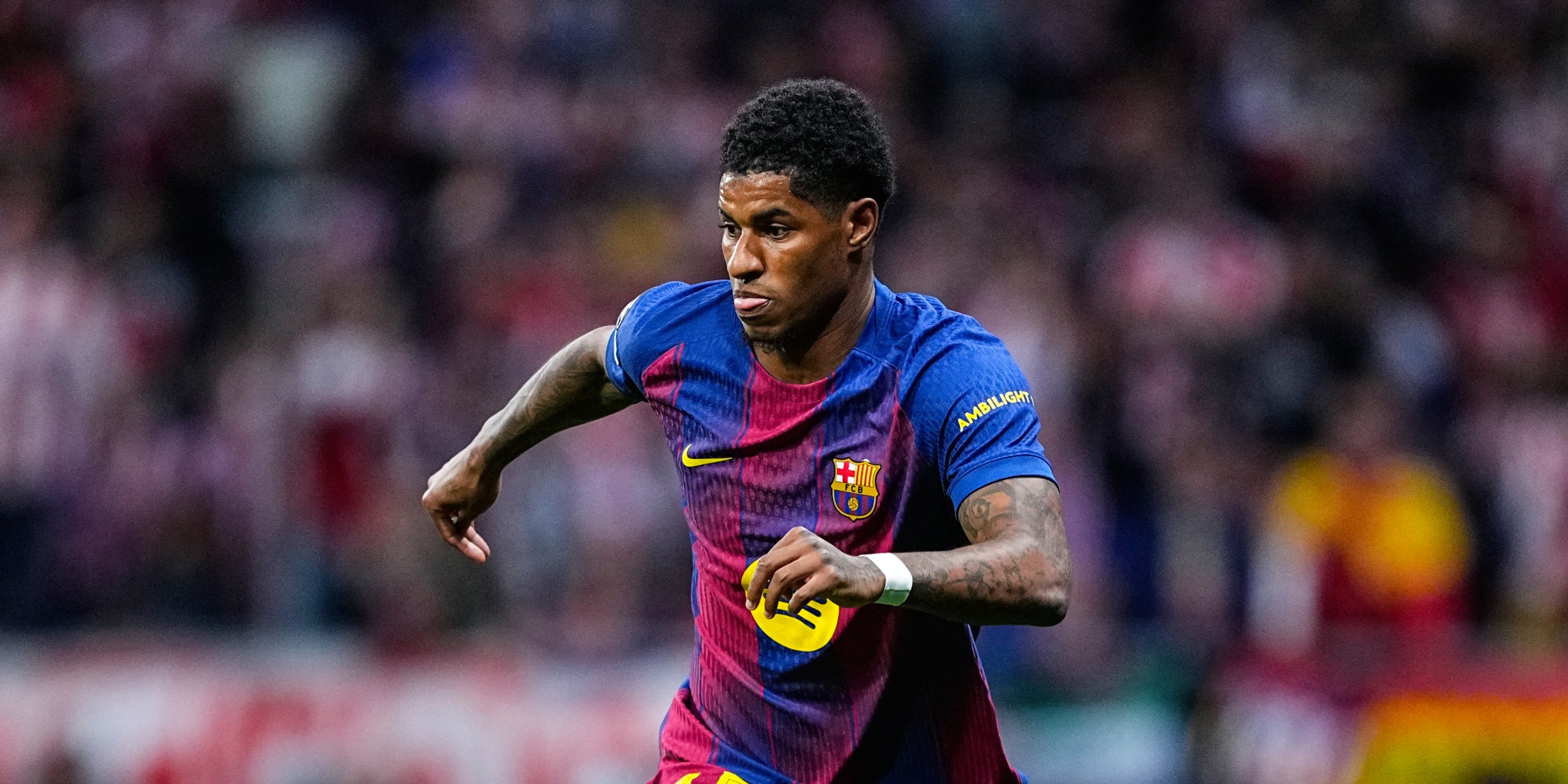 Marcus Rashford, durant un partit amb el Barça | Europa Press