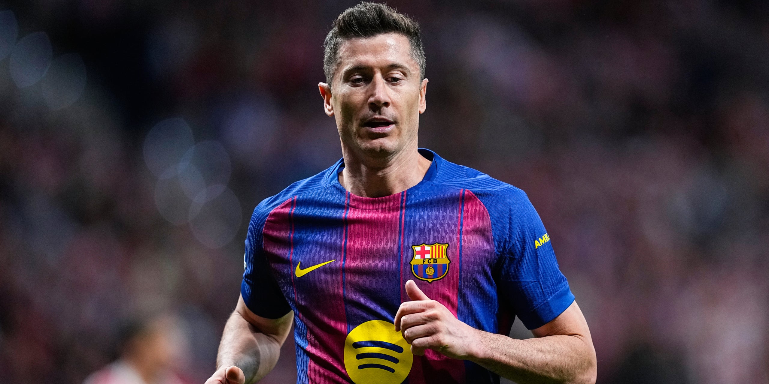 Robert Lewandowski, durant un partit del Barça | Europa Press