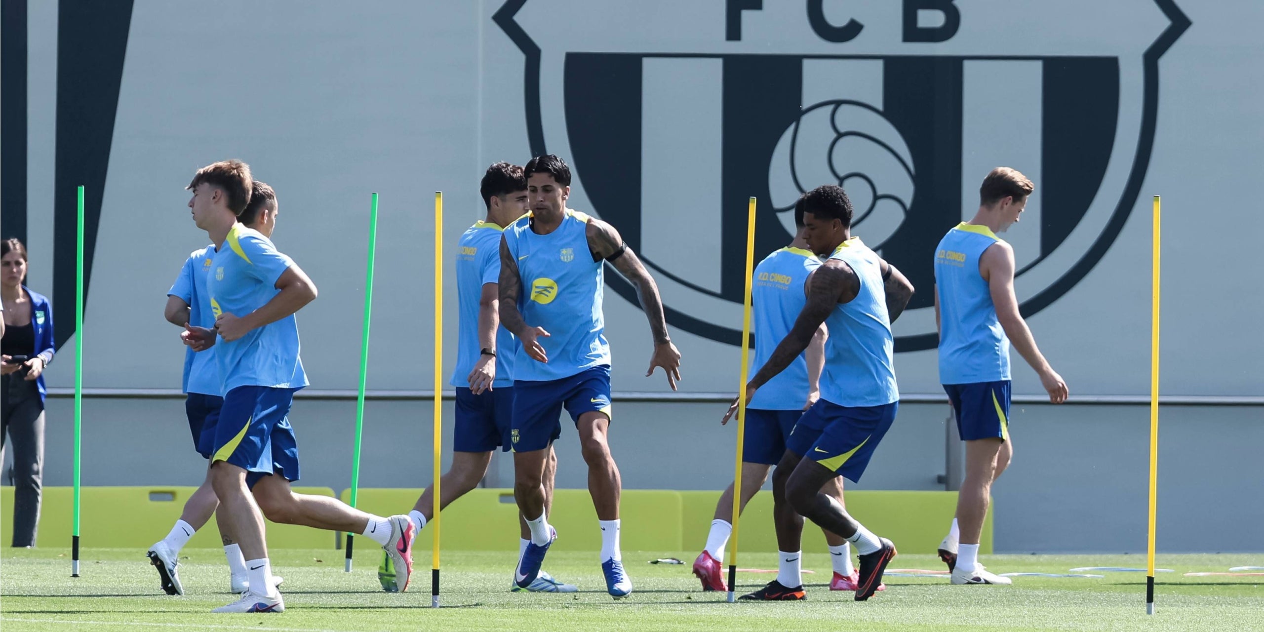 Els jugadors del Barça, durant un entrenament | FC Barcelona