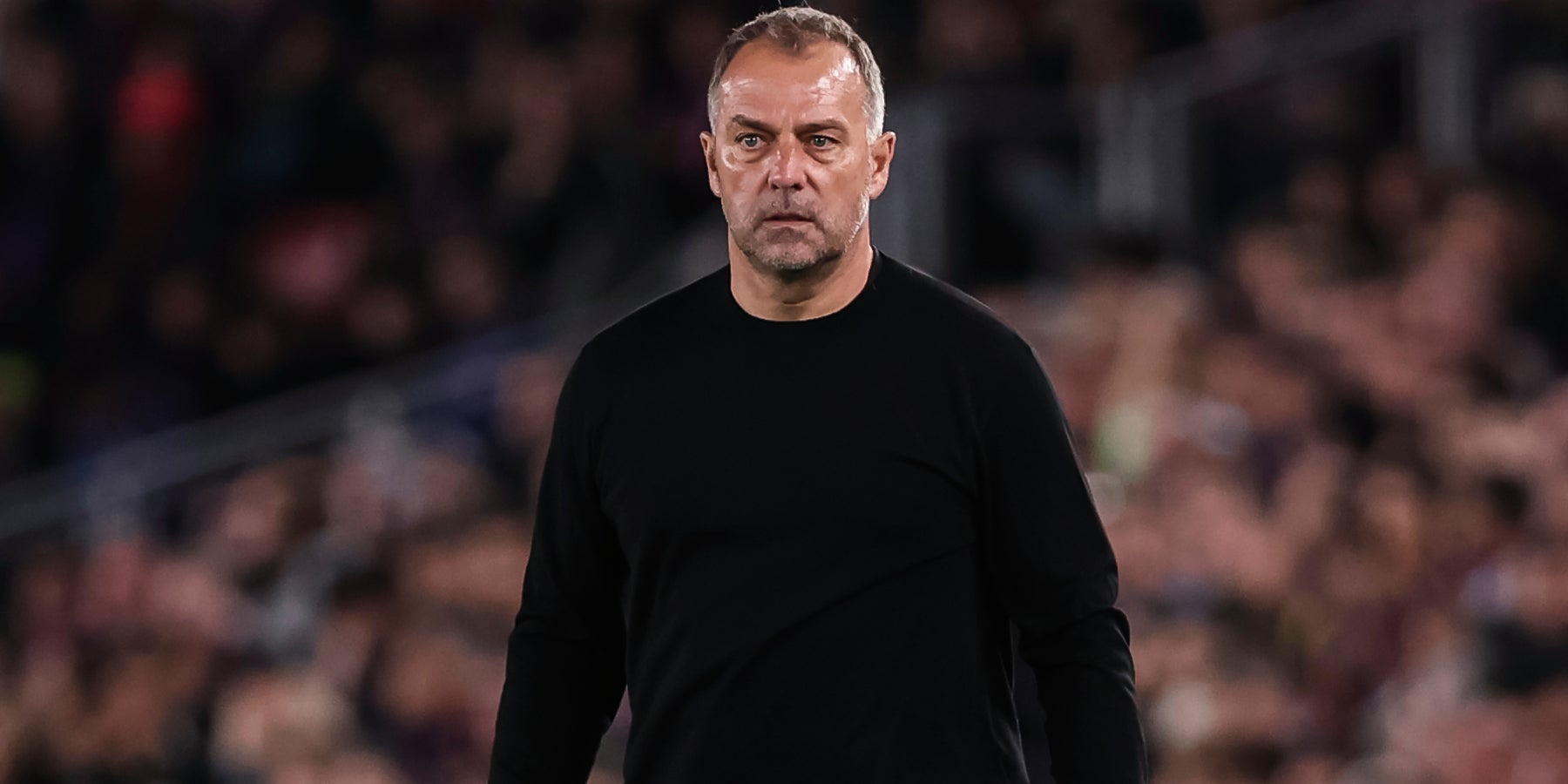 Hansi Flick, entrenador del Barça, durant el partit contra el Celta | Europa Press