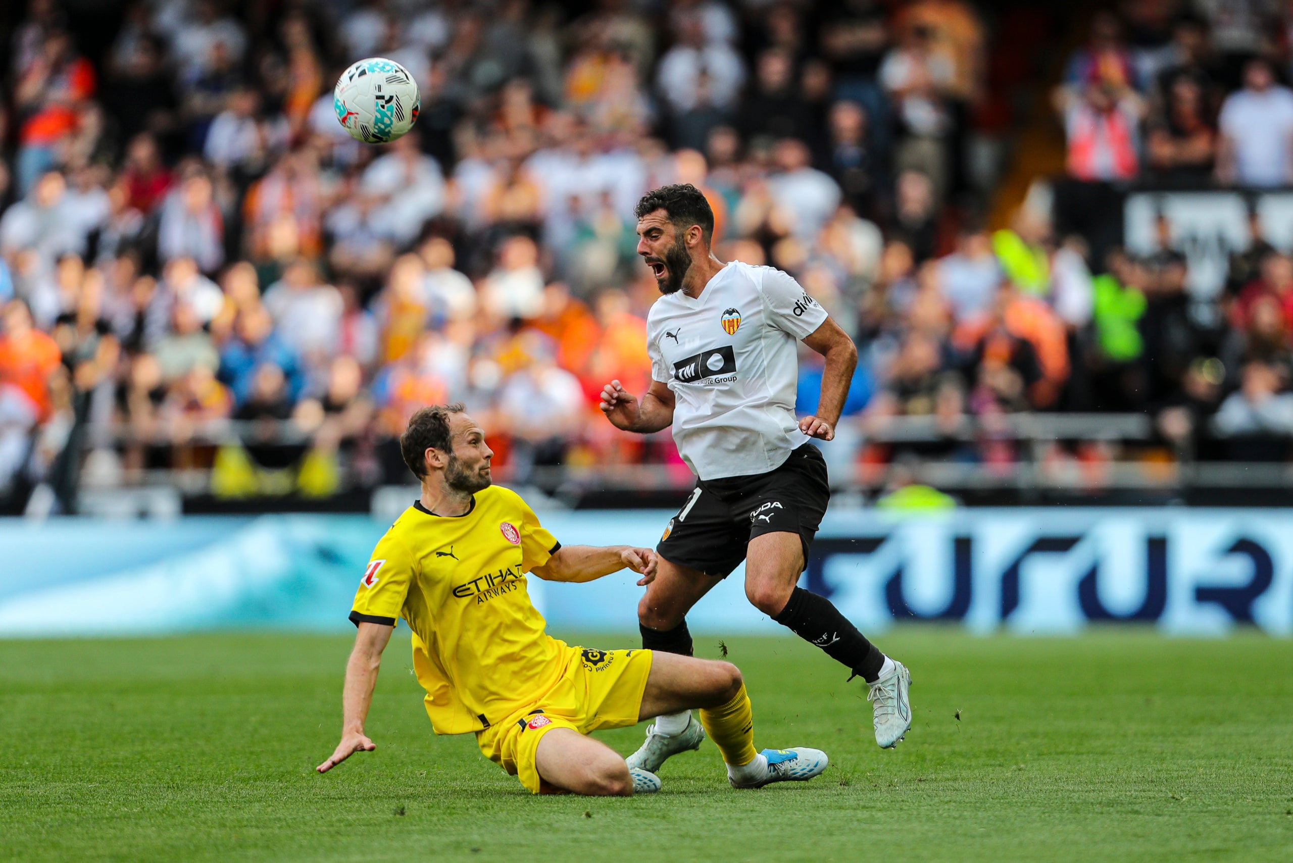 El Girona ha pagat car el mal inici de la segona part. | Europa Press