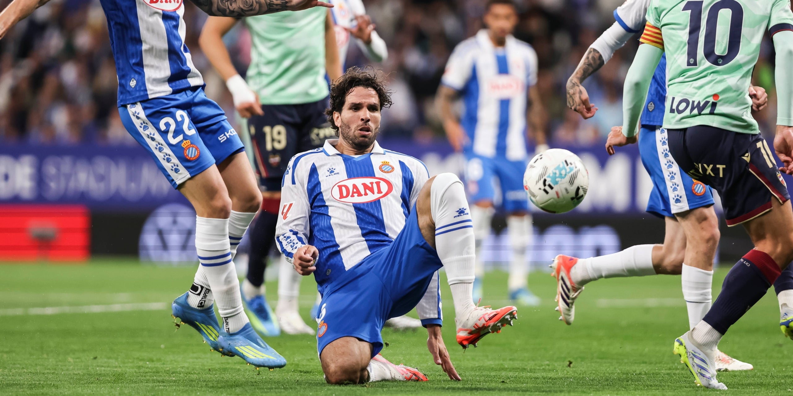 Leandro Cabrera, durant l'Espanyol-Llevant | Europa Press